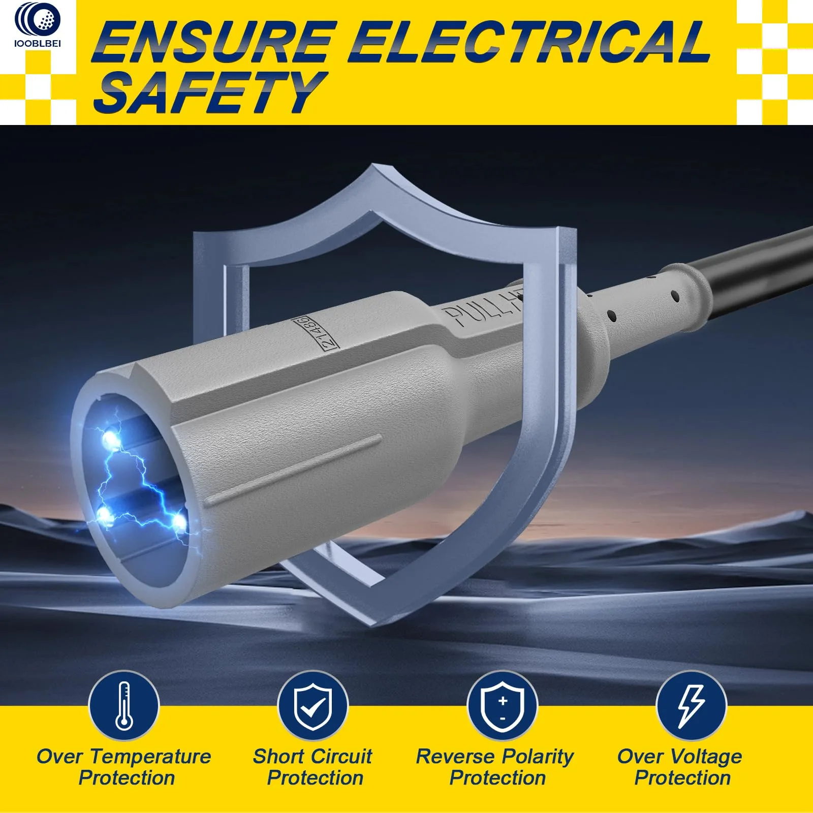 IOOBLBEI 48V Charger Cord for Club Car DS & Precedent image 3