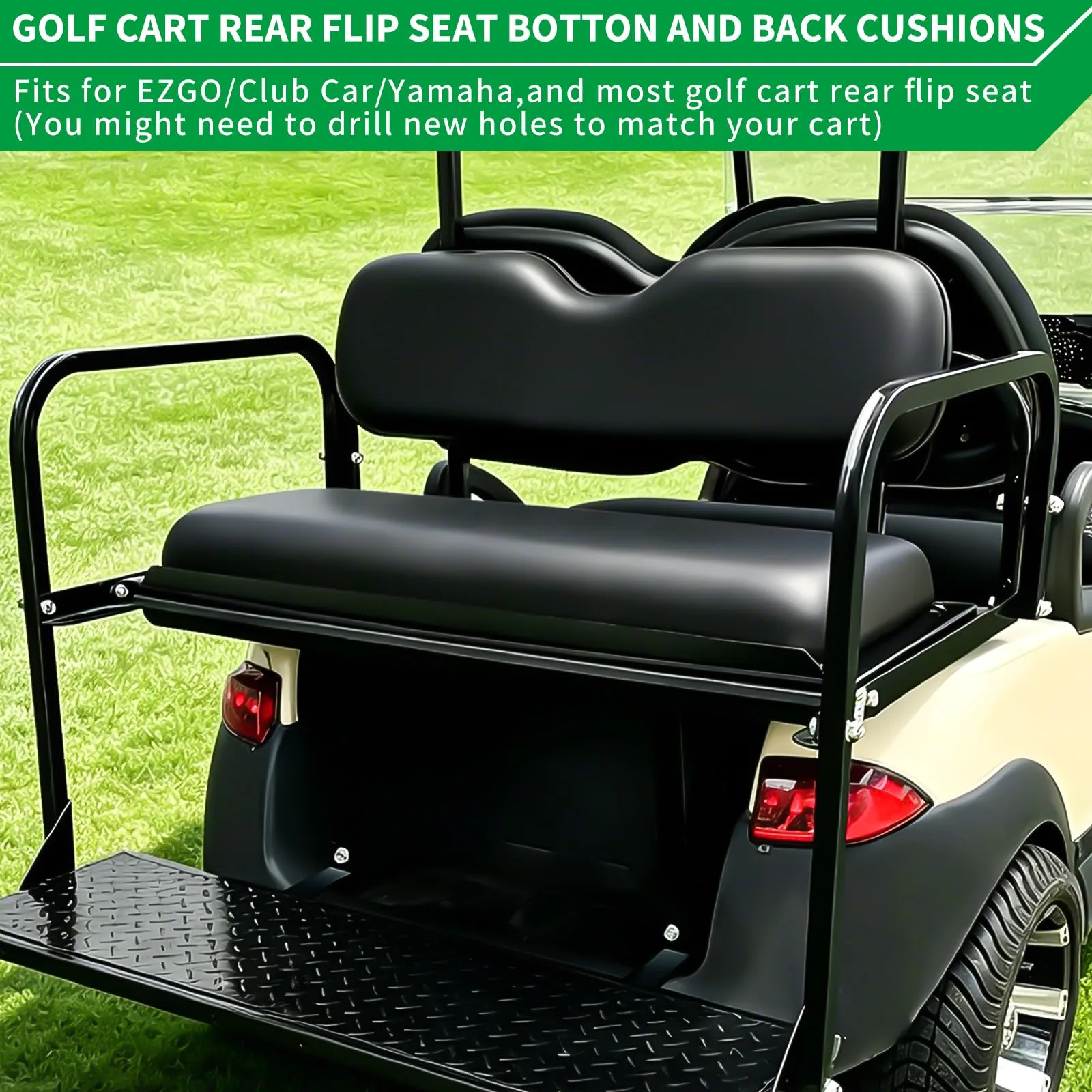 Shu-Ran Golf Cart Rear Flip Seat Cushion Assembly image 2