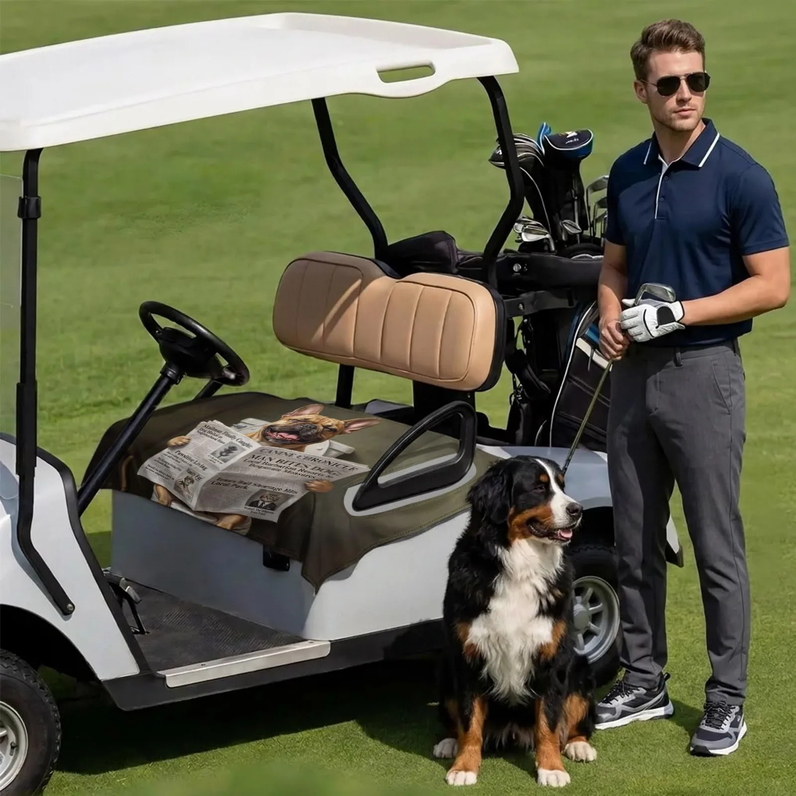 DecorLovee Microfiber Golf Cart Seat Cover Towel 51 x 31 - DLE202606101781062736278027558 image 3