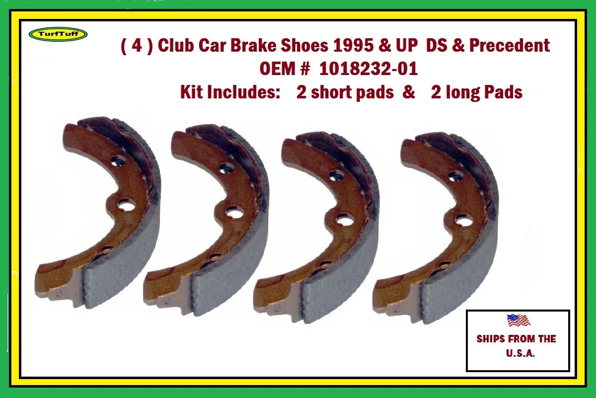 TurTuff Brake Shoes for Club Car DS & Precedent (1995+) image 2