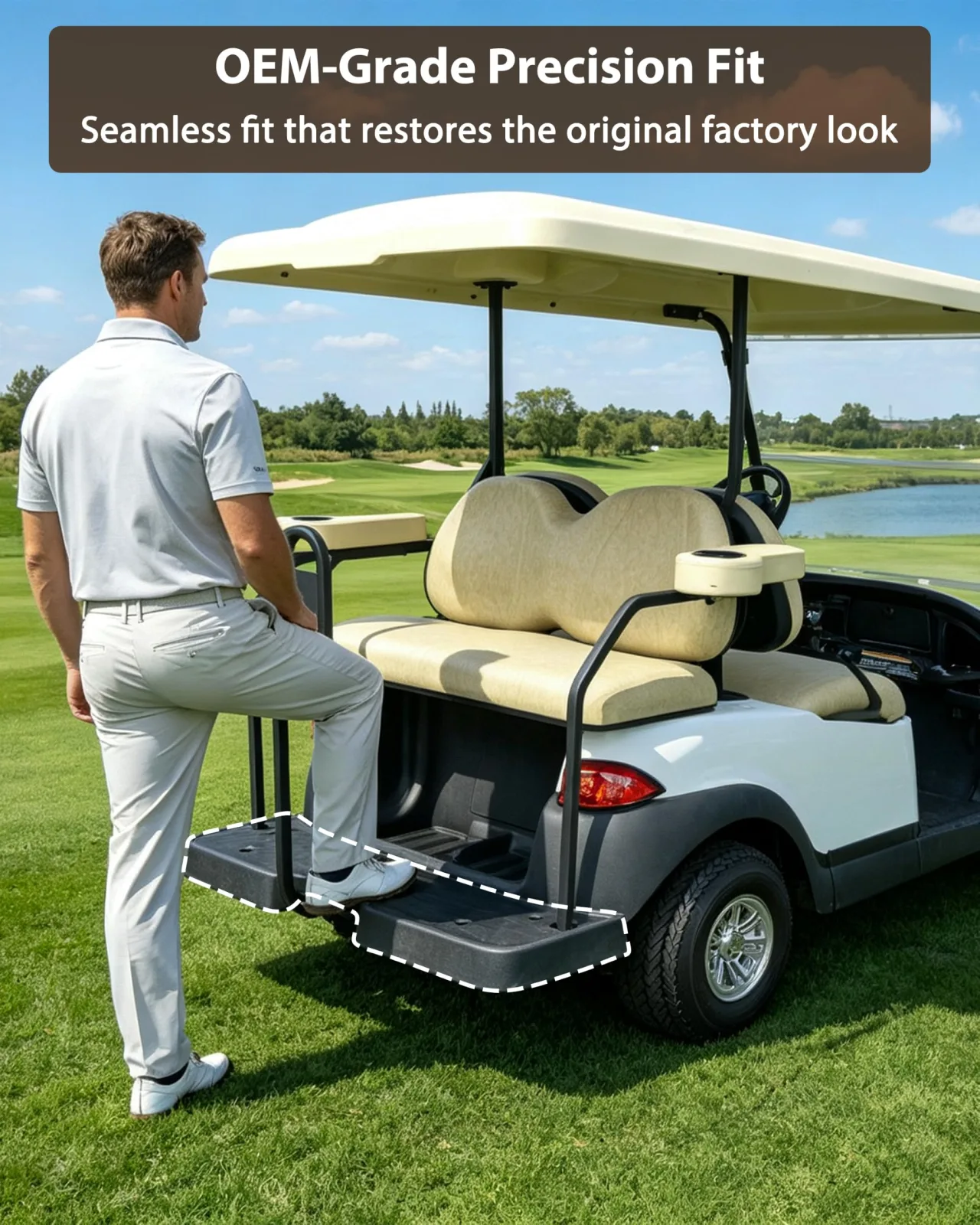 LDETXY Rear Seat Footplate for 2025 Club Car Tempo image 2