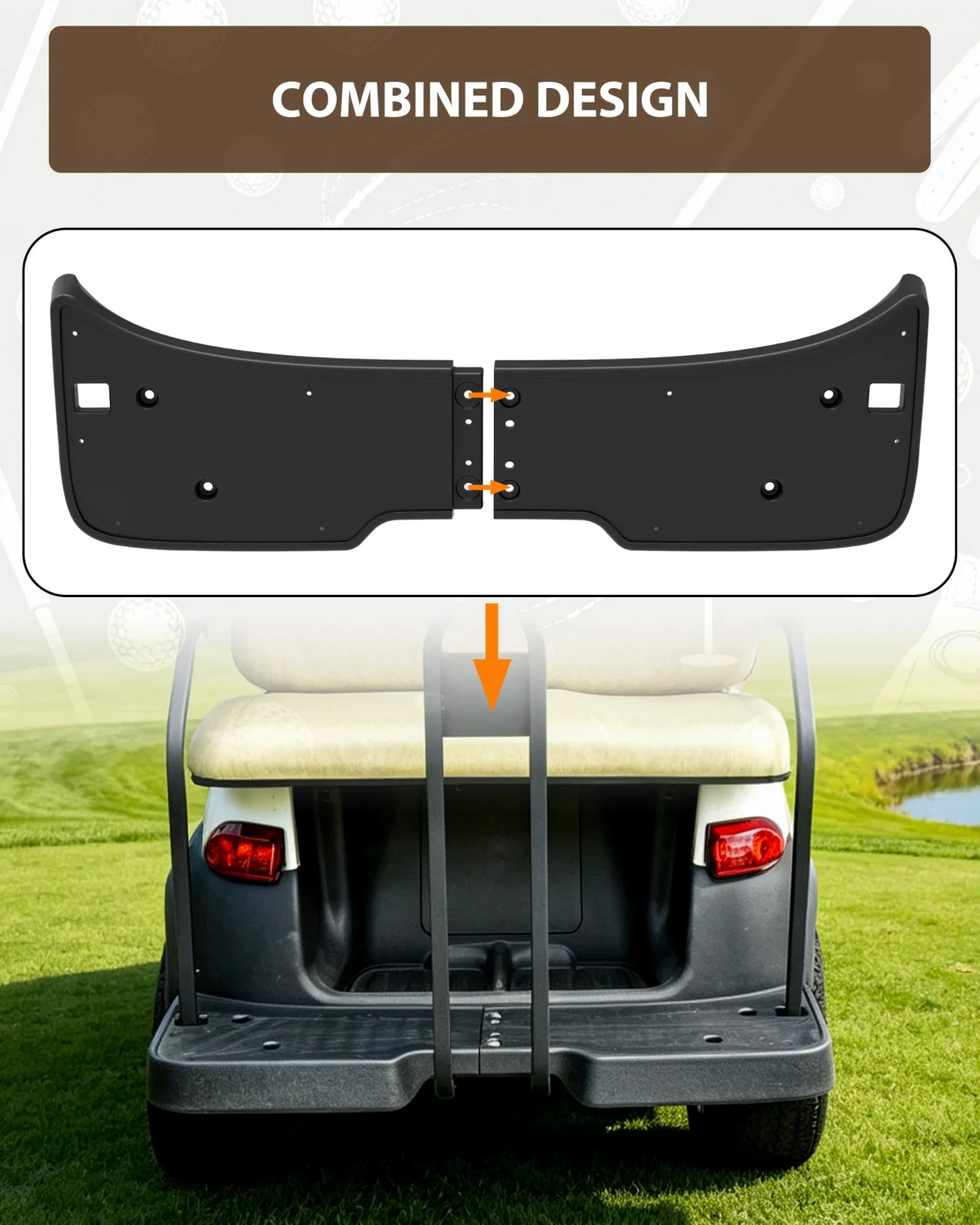 LDETXY Rear Seat Footplate for 2025 Club Car Tempo image 4