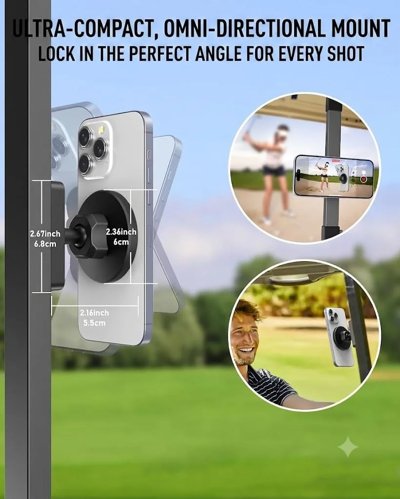 Magnetic Golf Cart Phone Holder, MagSafe Compatible image 3