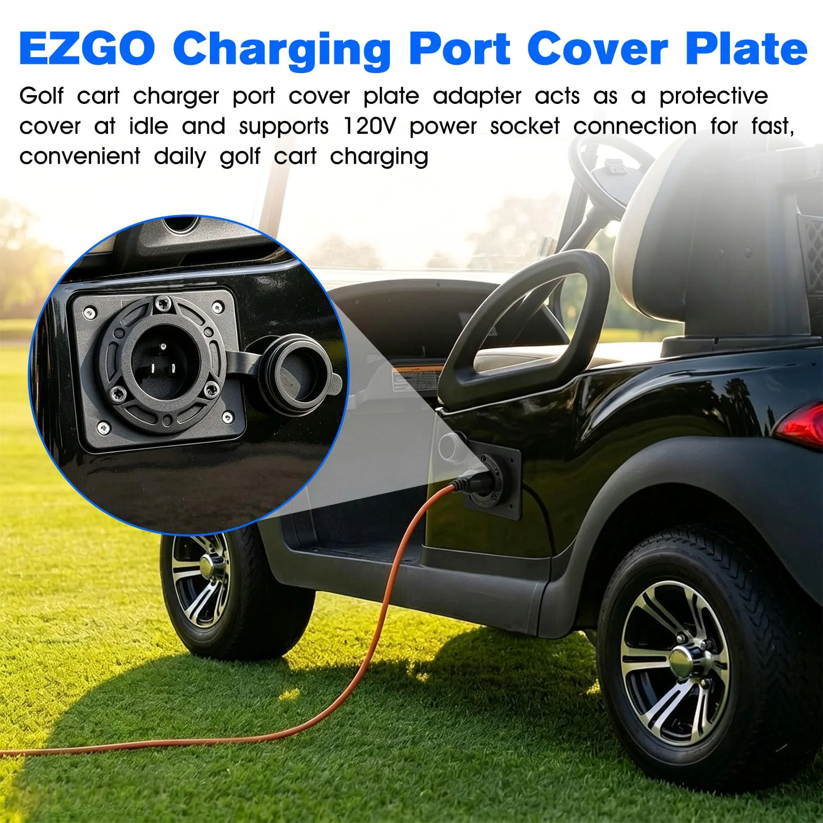 GYQ Charger Port Adapter Cover Plate with 120V Plug image 4