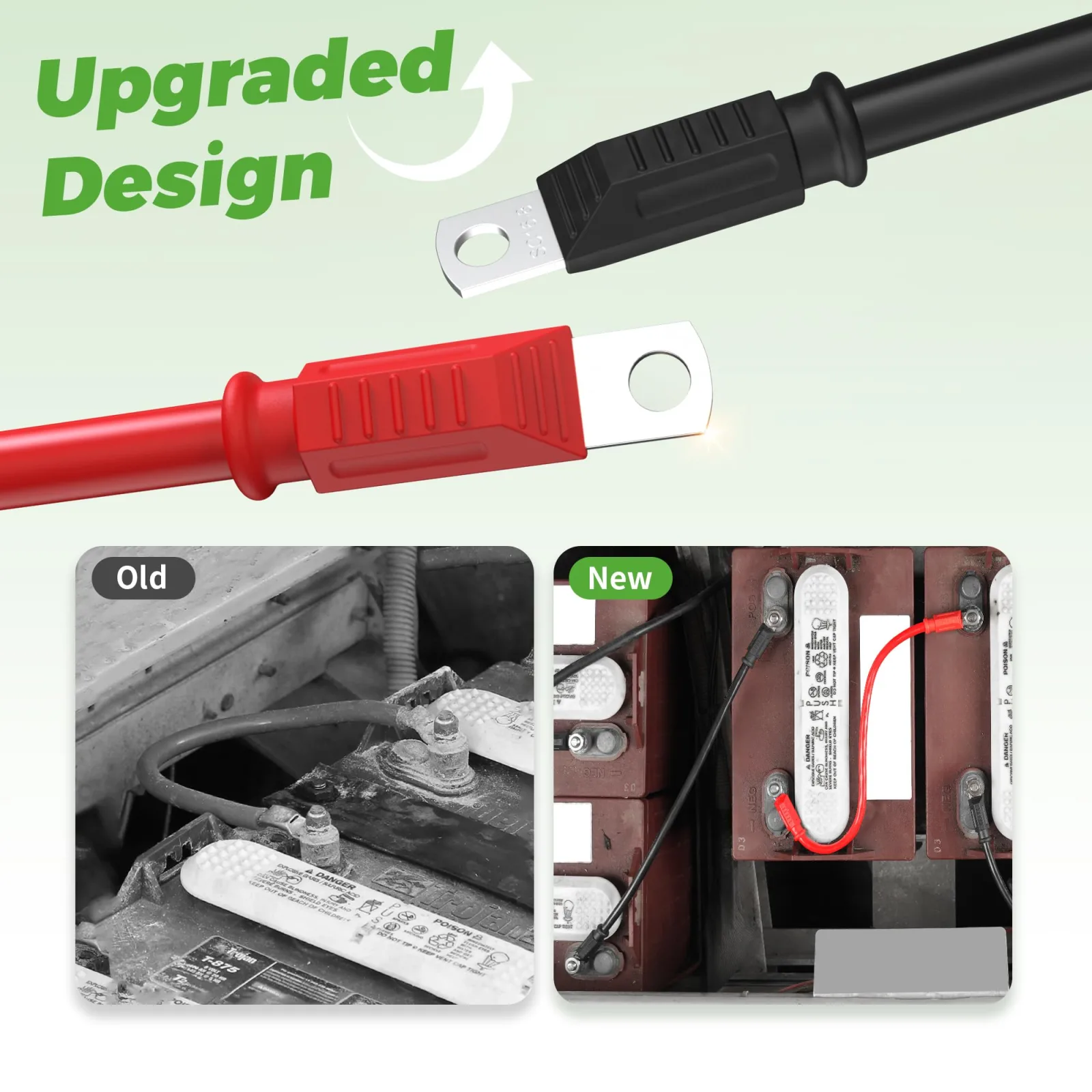 10L0L Battery Cable Set (ELE-F54-E) 41" Red + 40" Black, 16 mm² image 4