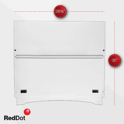 RED DOT Folding Windshield for ICON Golf Carts 09-101-ICON image 4