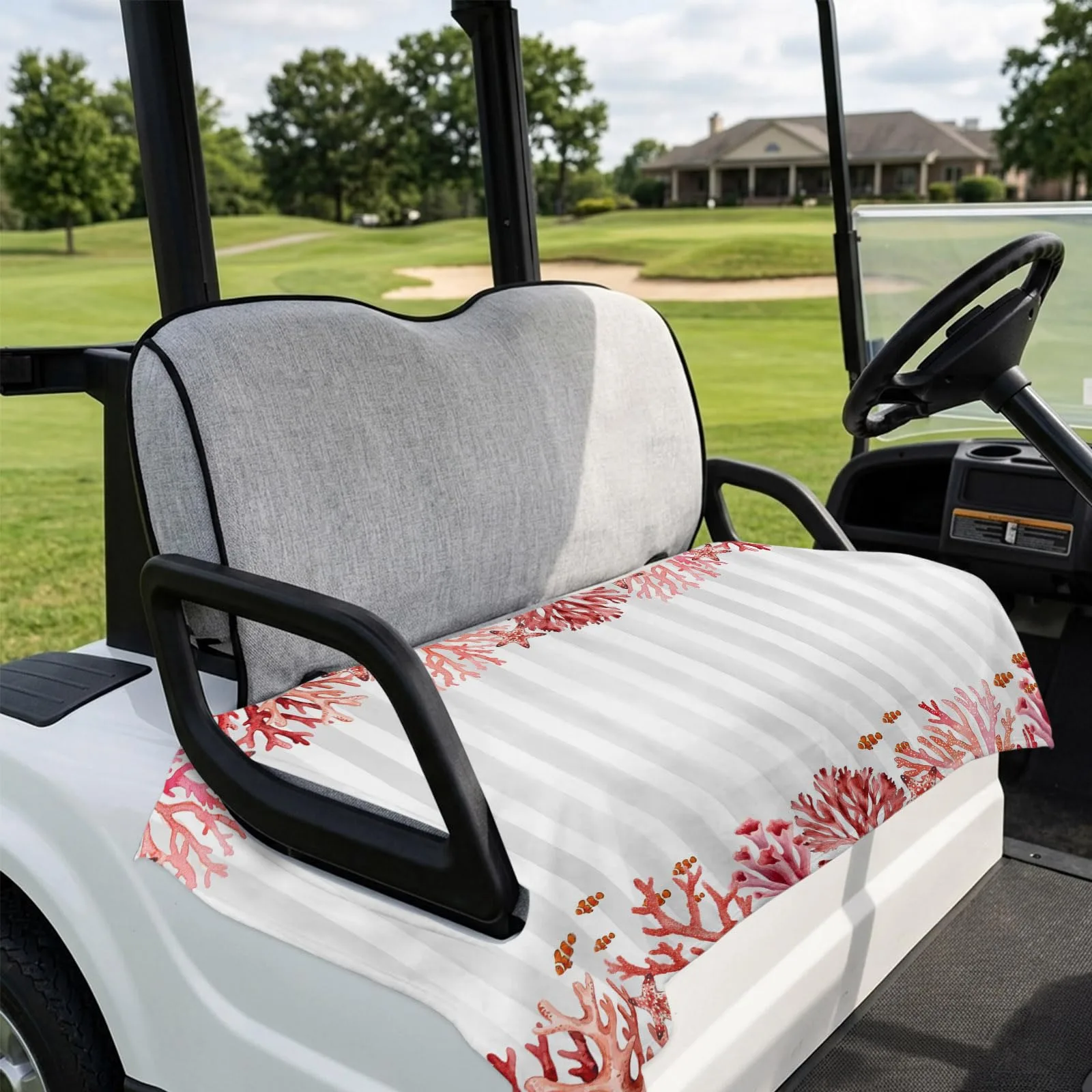 DecorLovee Golf Cart Seat Cover for 2-Seater Carts image 4