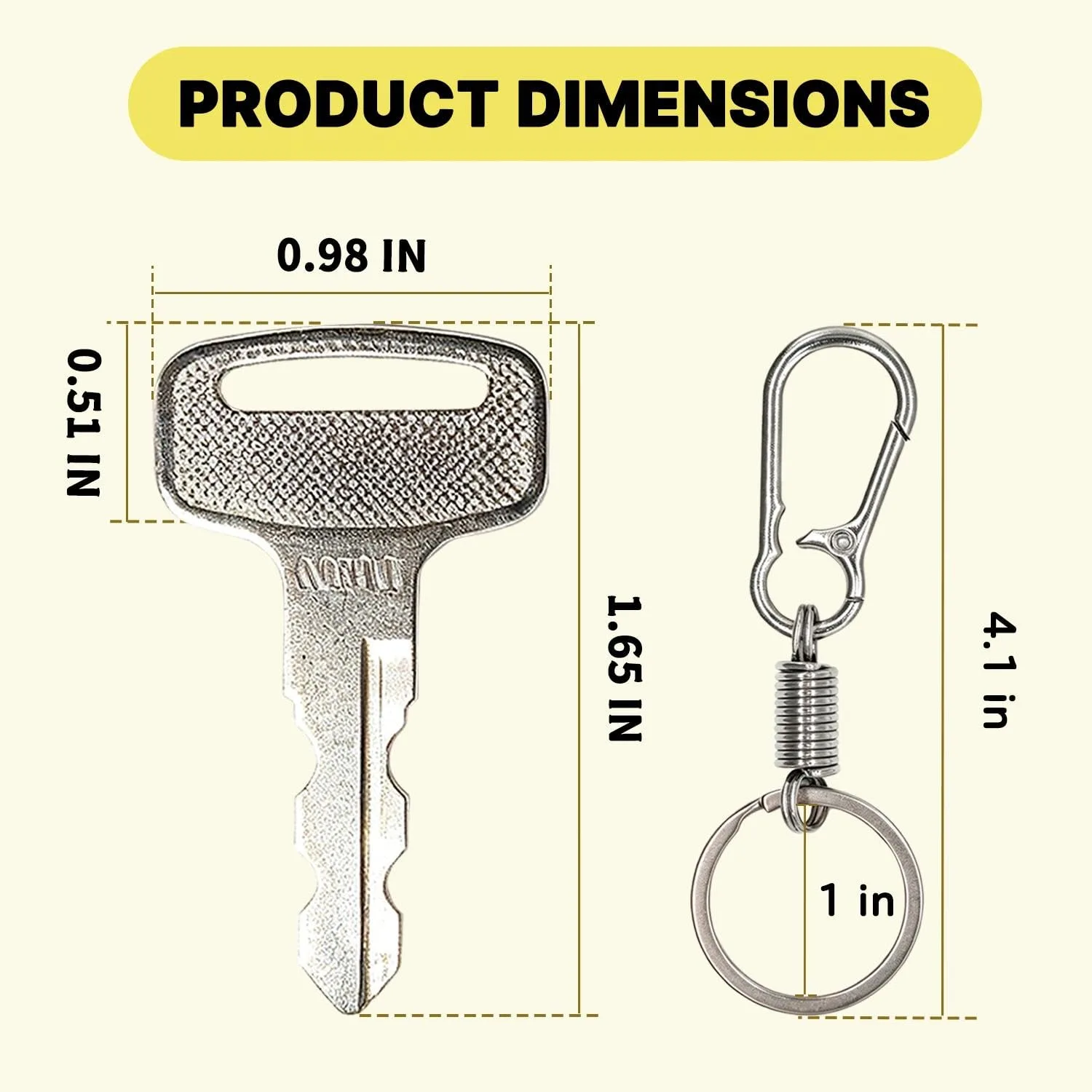 Lujchicy JU2-H2511-00 Yamaha Golf Cart Ignition Keys image 2