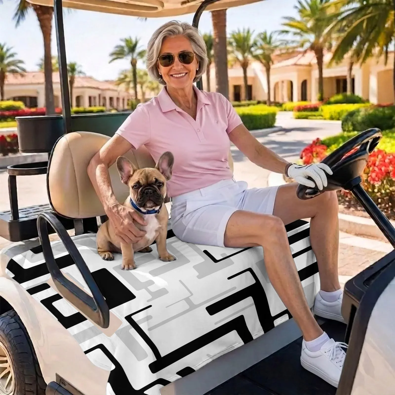 BEMIGO Golf Cart Seat Cover for 2-Seat Bench, 51 x 31 in image 3