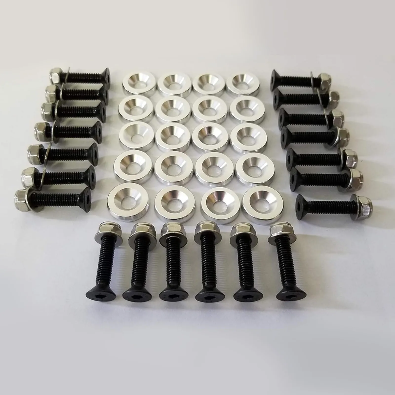 Huskey Silver Fender Flare Hardware Kit 173453427522
