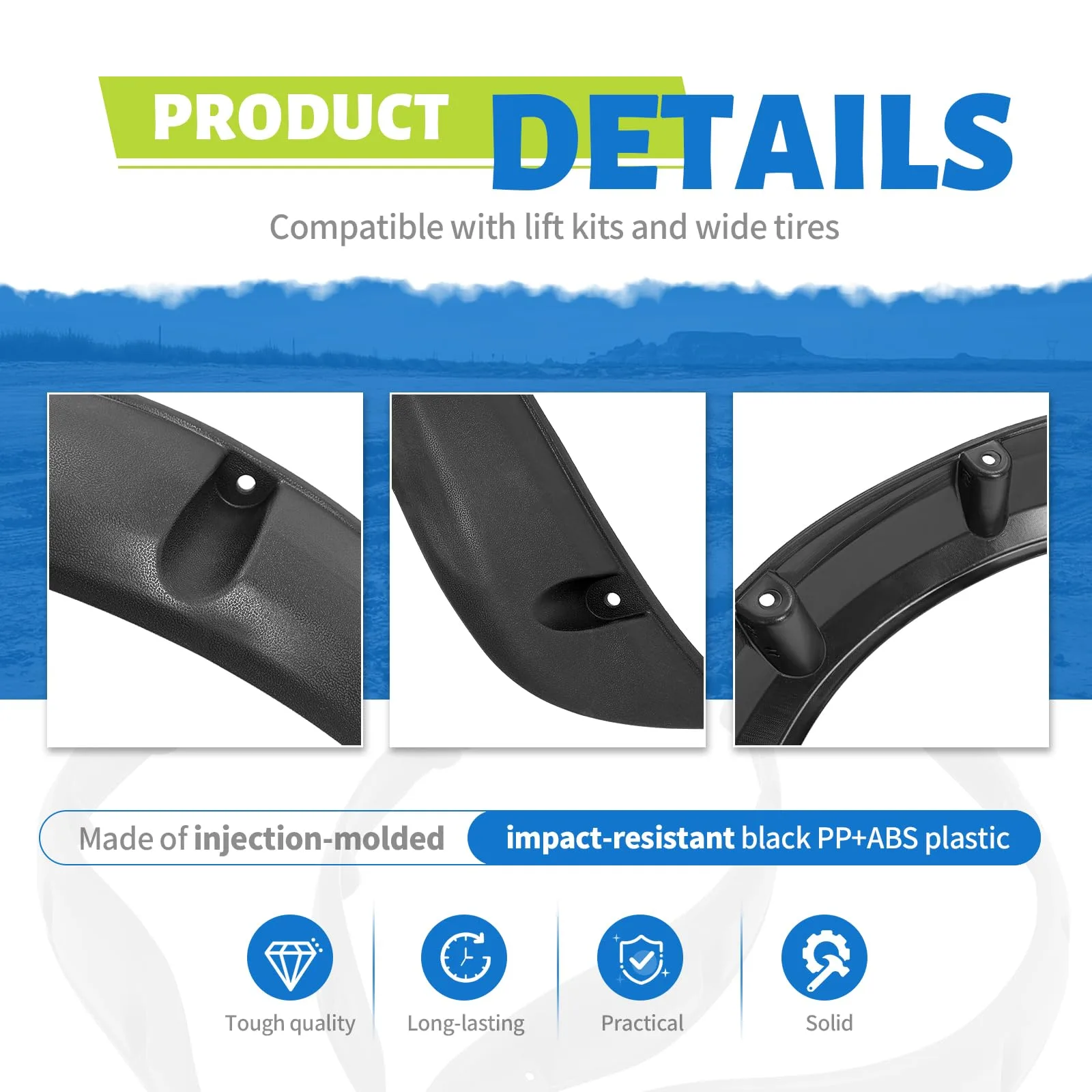 WUTIST Fender Flares for Club Car Precedent GO-5183 image 4