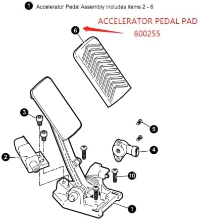 BestAccess Accelerator Pedal Cover for E-Z-GO RXV 2008+ image 2