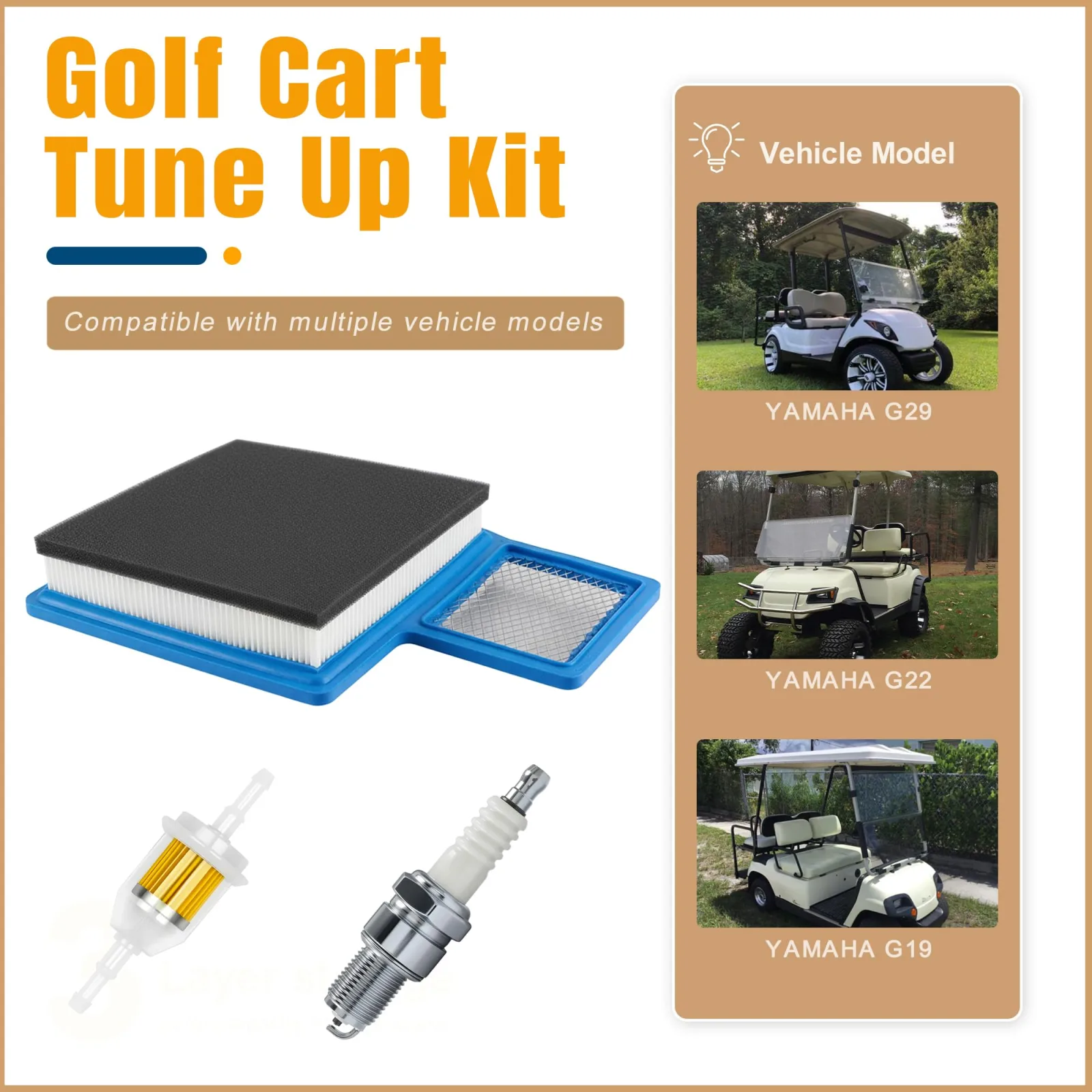 Mixopoly Yamaha Golf Cart Tune-Up Kit G16-G29/Drive image 2