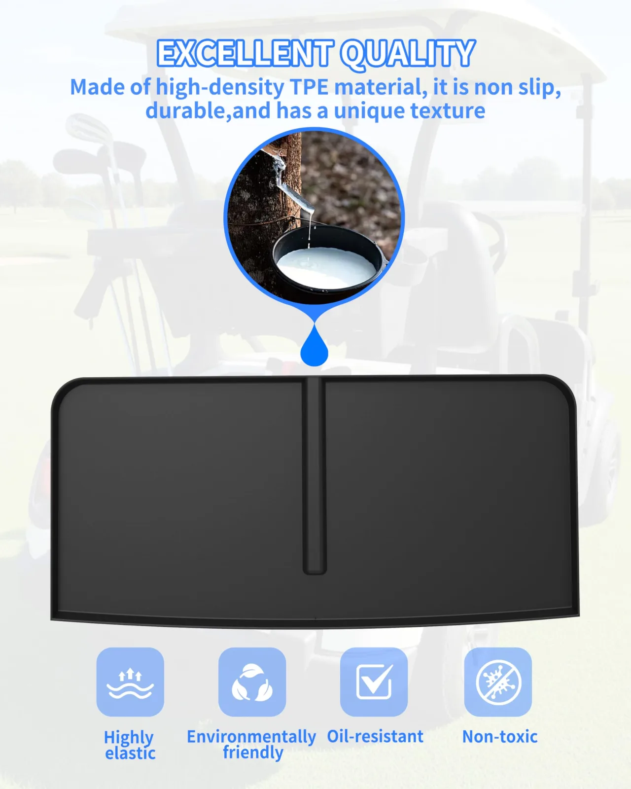 KEWISAUTO Bag Well Mat for E-Z-GO TXT 1996-2013 image 4
