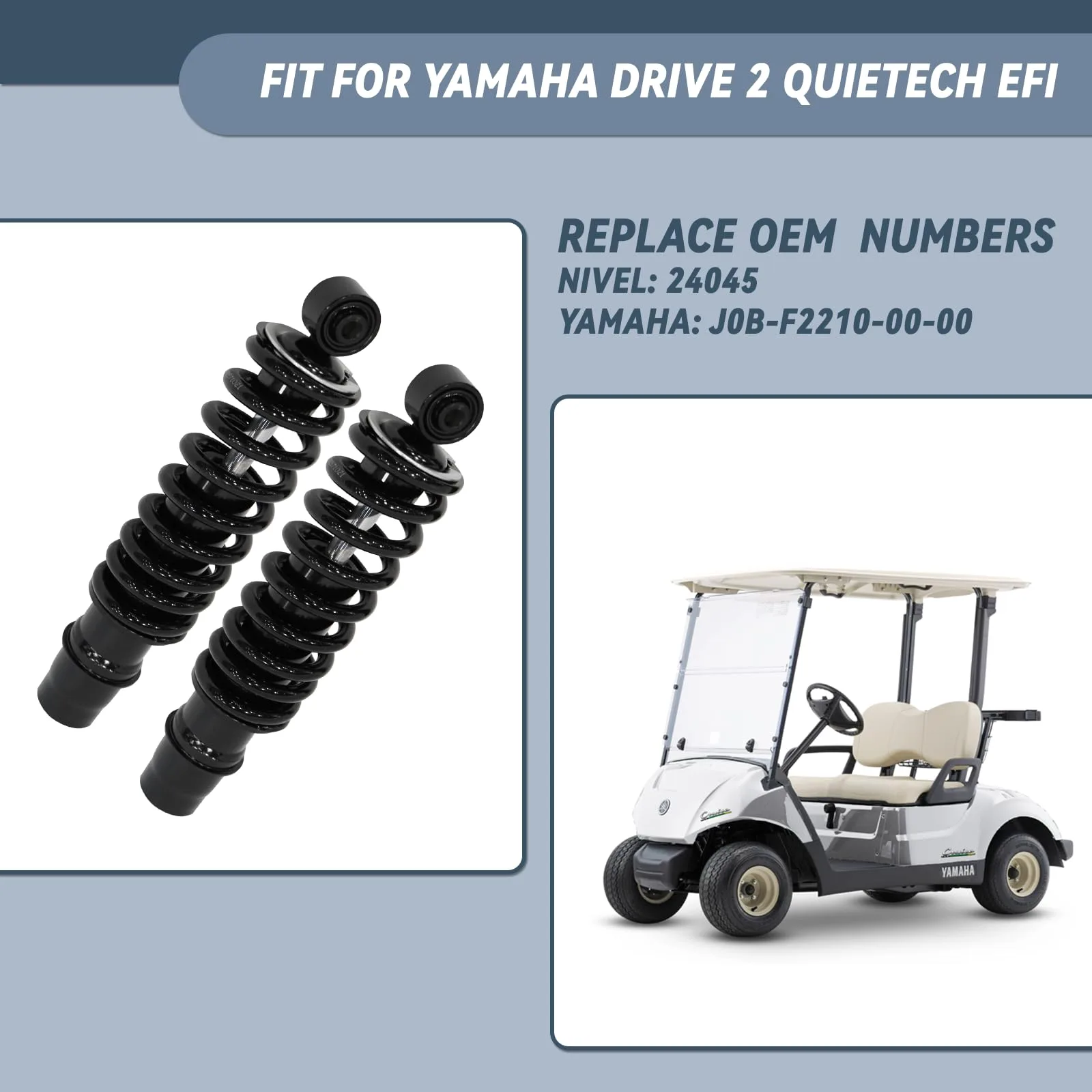 SHUNCHENXIANG Rear Shocks for Yamaha Drive2 Quietech EFI image 2