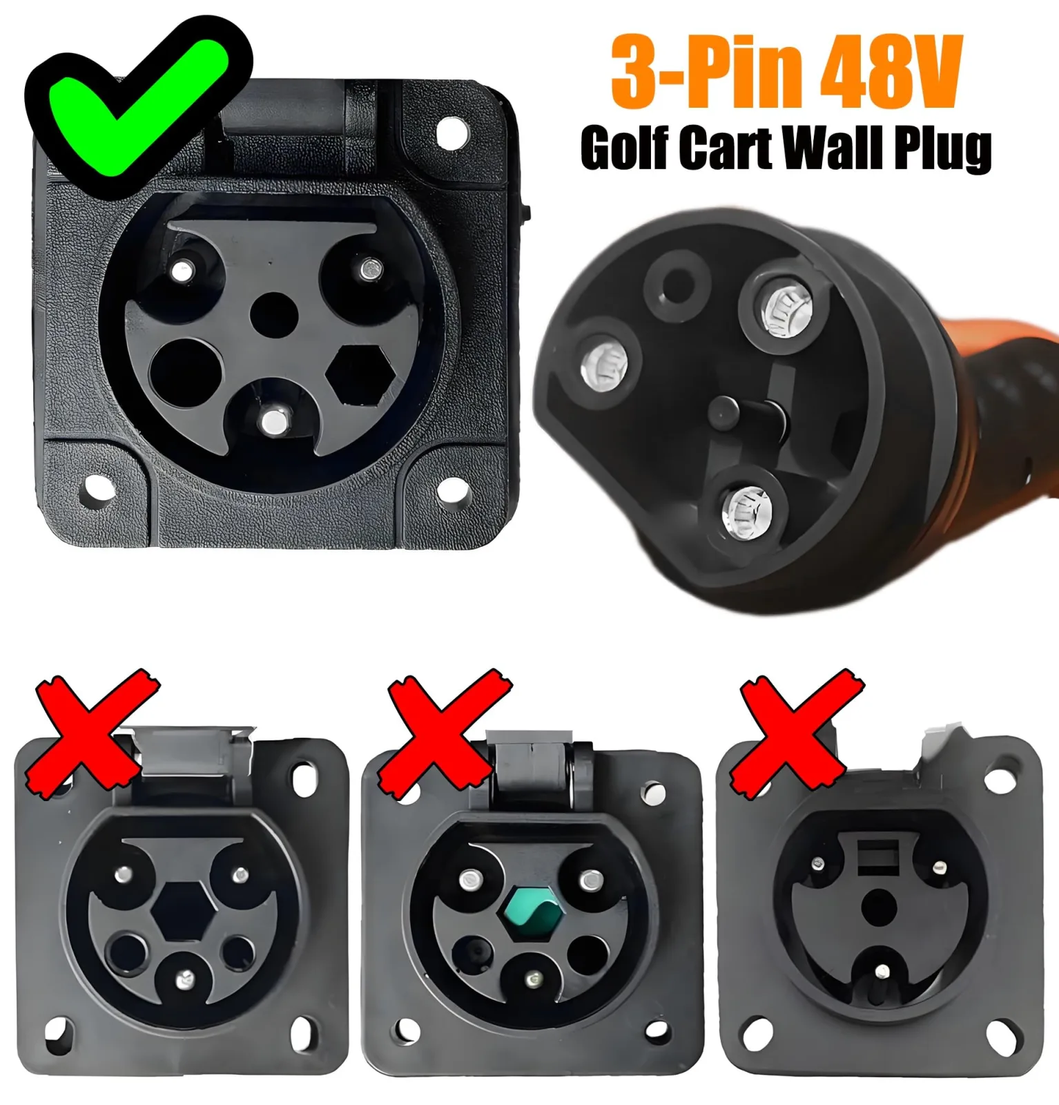 RQG 48V Golf Cart Charger Cord 2.04.0620 image 2