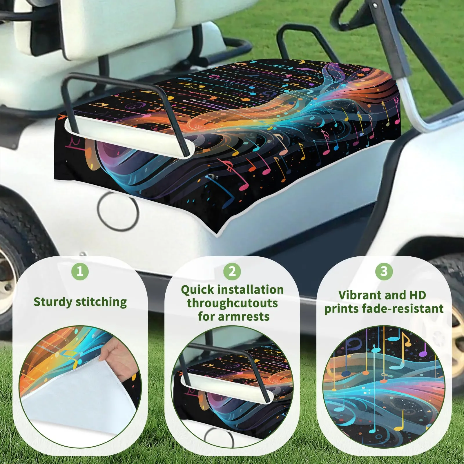 Tiveruda Golf Cart Seat Cover Blanket, 51 x 31 Inch image 3