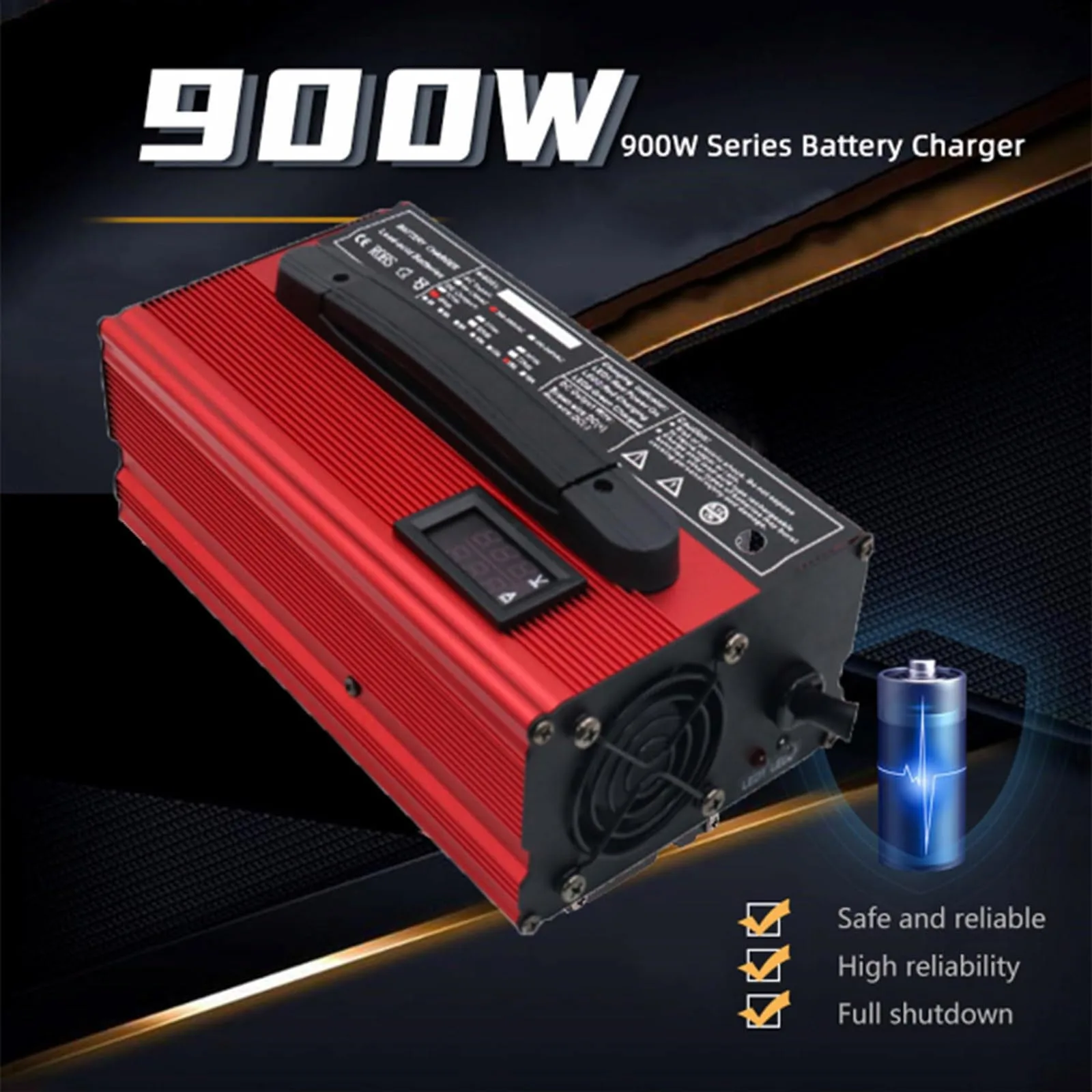 WJIANY 48V 15A Golf Cart Battery Charger 66282408-A1 image 2