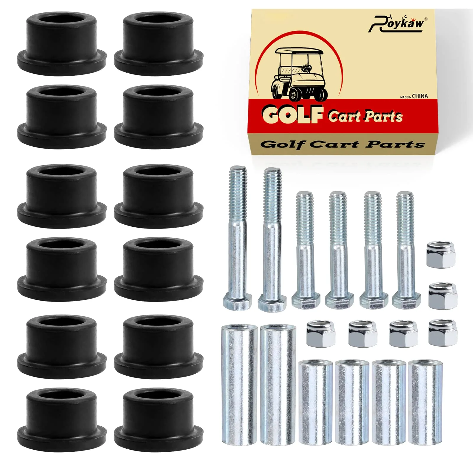 Roykaw Front Suspension Bushing Kit for Club Car DS