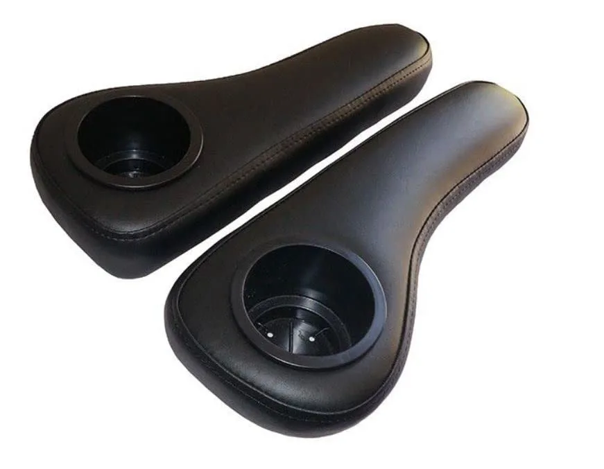 3G Black Rear Seat Armrests with Cup Holders