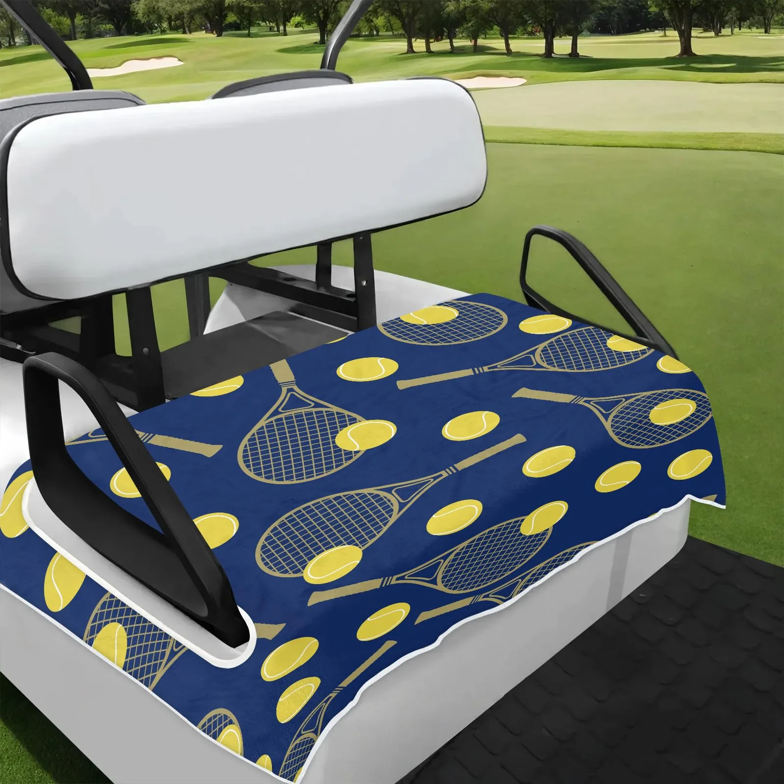 Tiveruda Golf Cart Seat Cover for Double Seats, 51 x 31 in
