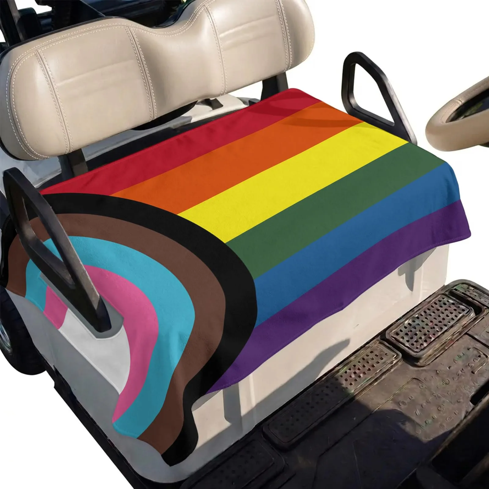 DecorLovee 51" x 31" Microfiber Golf Cart Seat Cover Towel - Orange