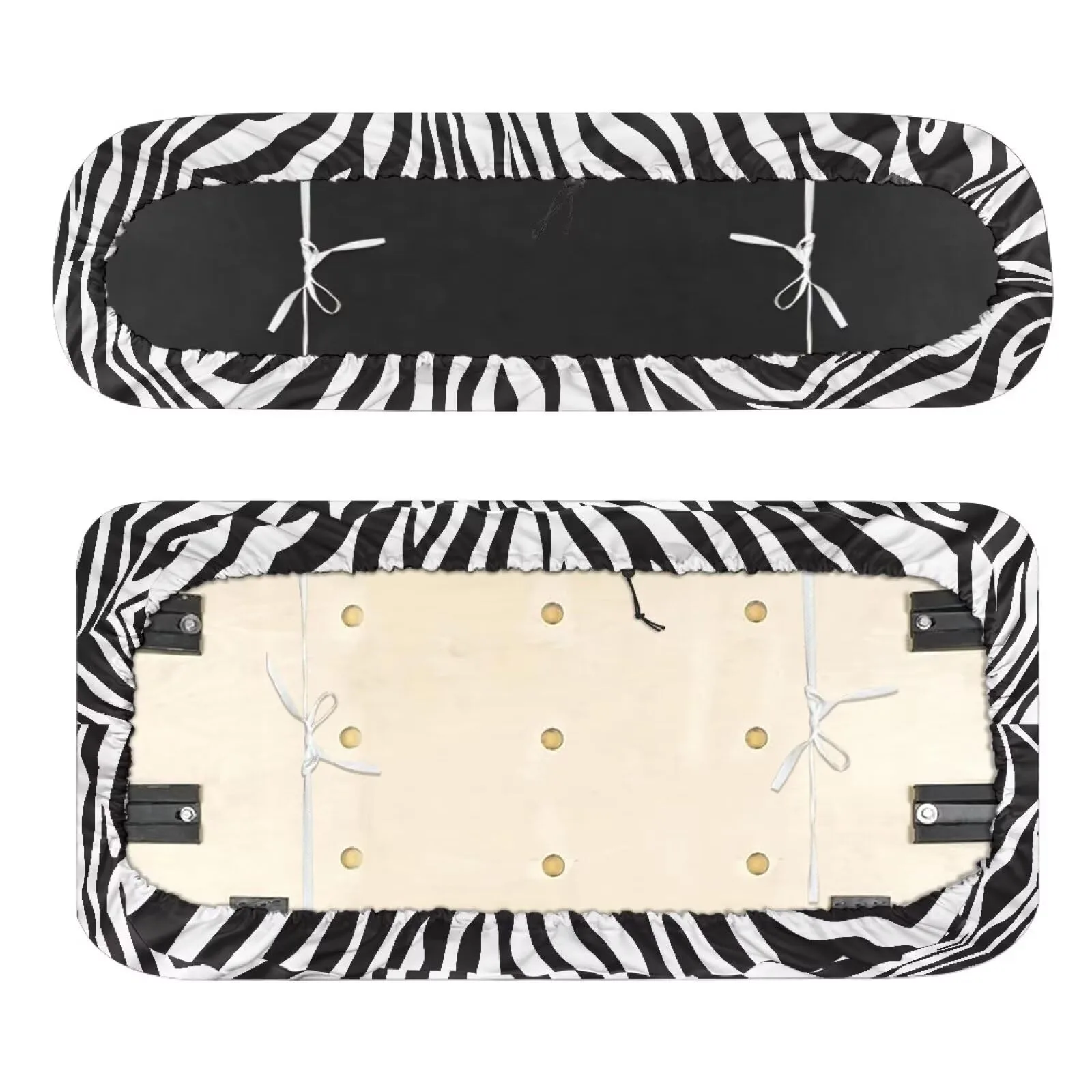 Quidrwyo Zebra Stripe Golf Cart Seat Covers for Club Car image 2