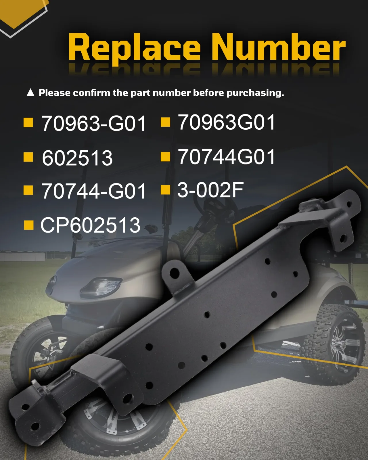 HocvrlX Front Axle Weldment for EZGO TXT 2001-2026 image 3