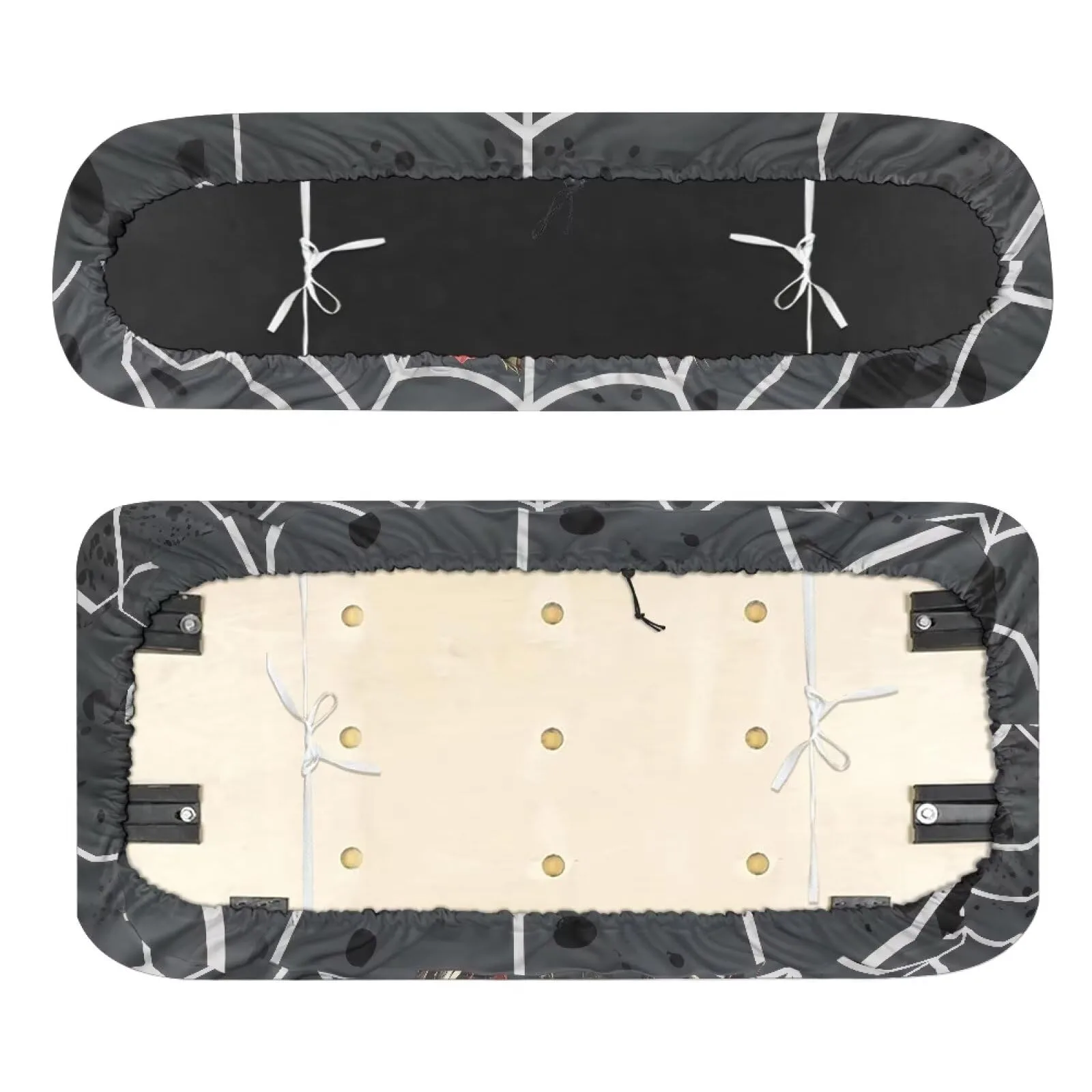 Quidrwyo Rose Skeleton Golf Cart Seat Cover Set image 2
