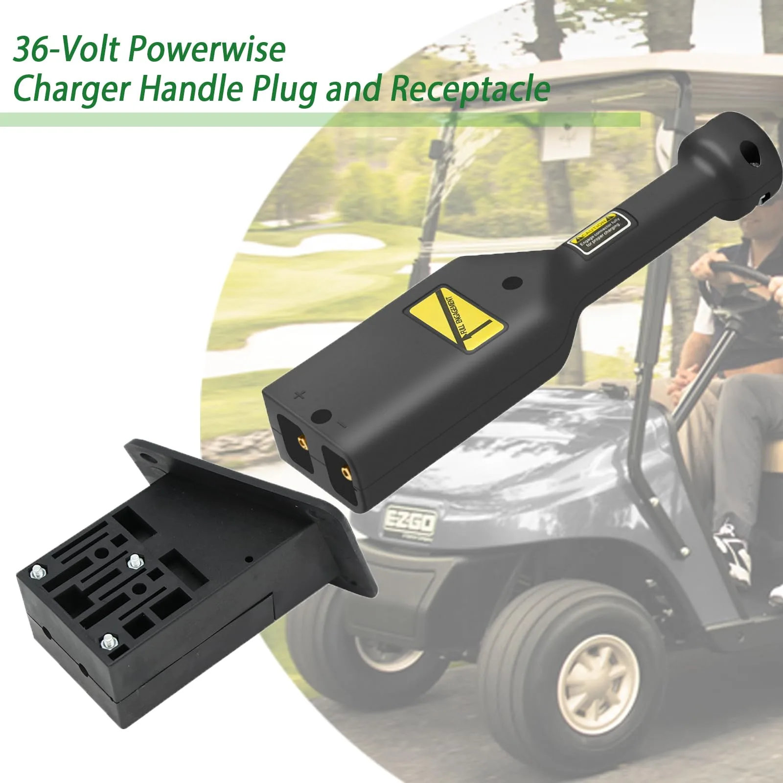 DIYOLFALL 36V E-Z-GO Charger Plug and Receptacle image 2
