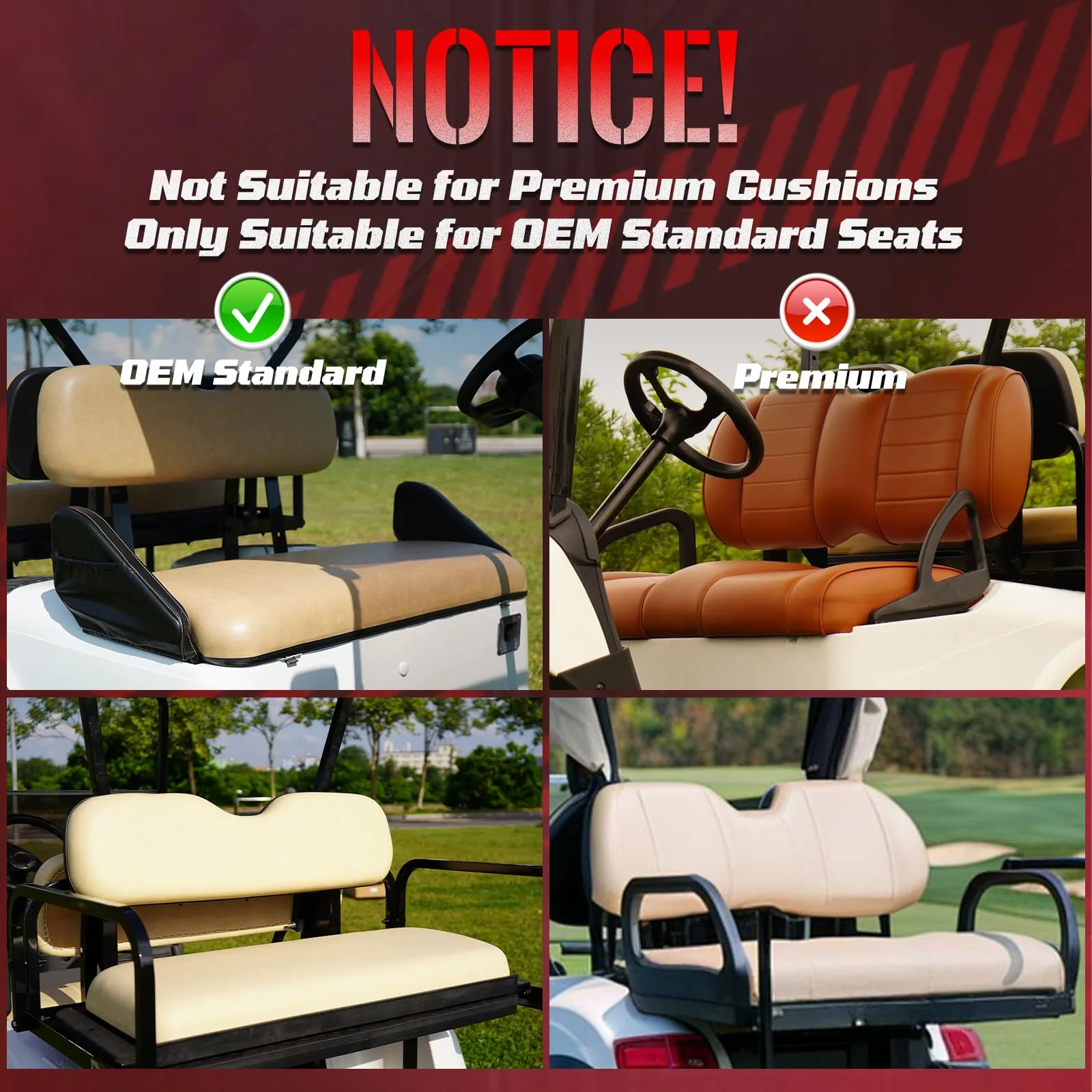 SAMXOMAP Cooling Seat Covers for E-Z-GO RXV 2008+ image 4