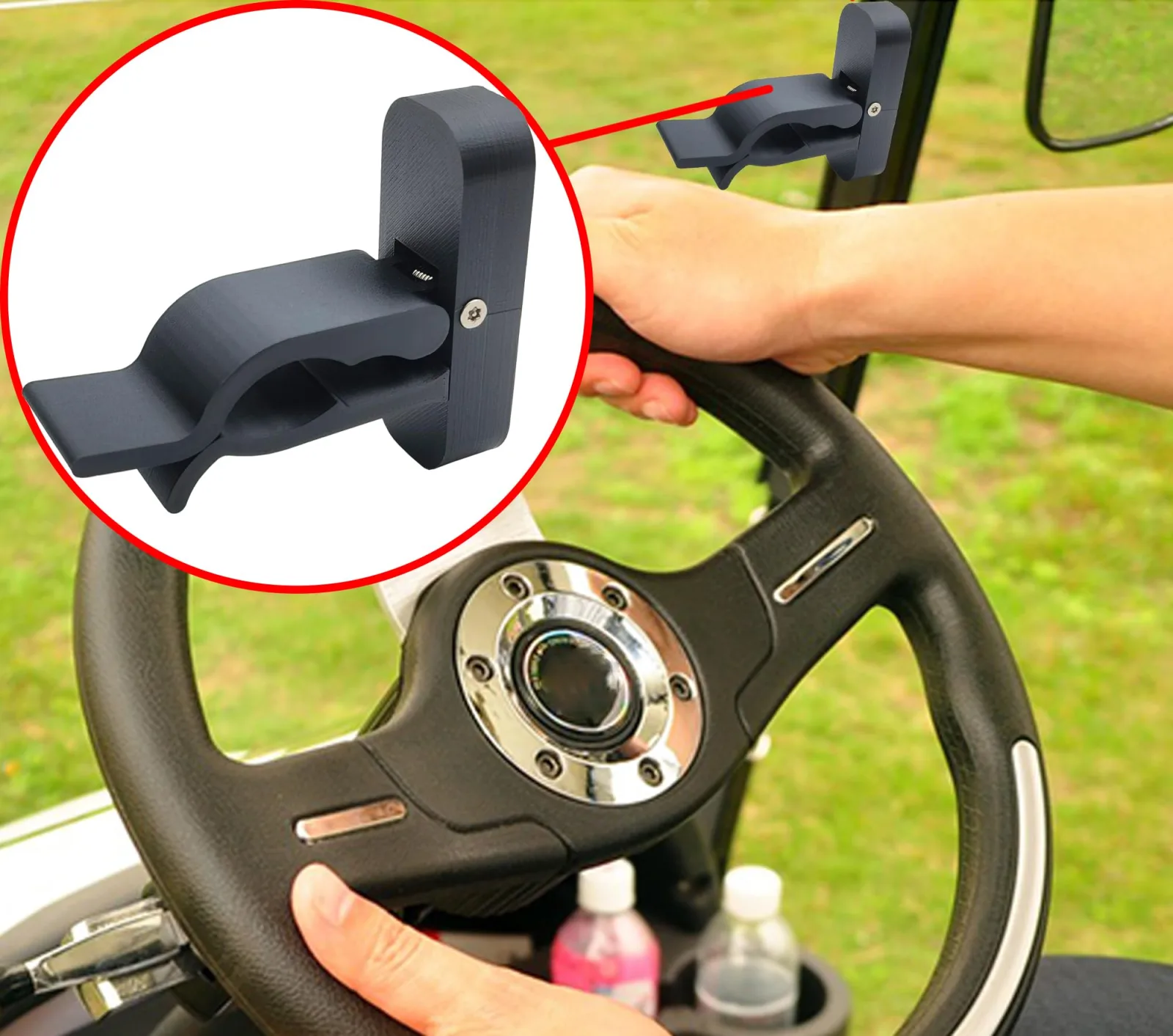 Generic Magnetic Golf Cart Holder Clip, Black image 4