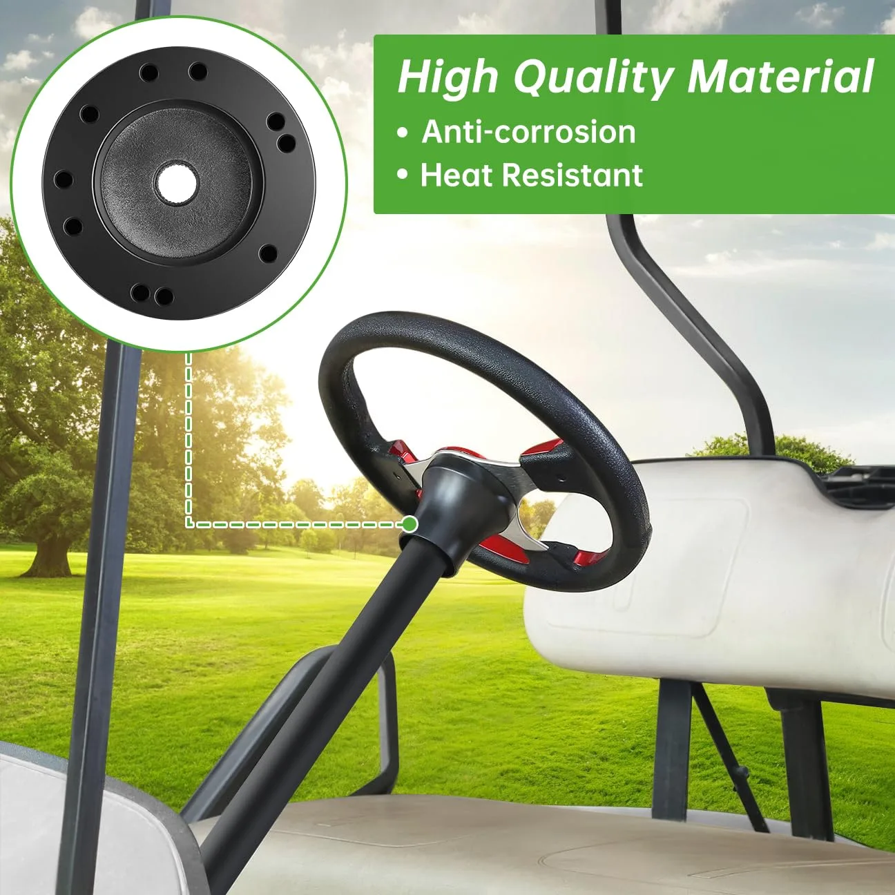10L0L Steering Wheel Adapter for E-Z-GO TXT and RXV image 3