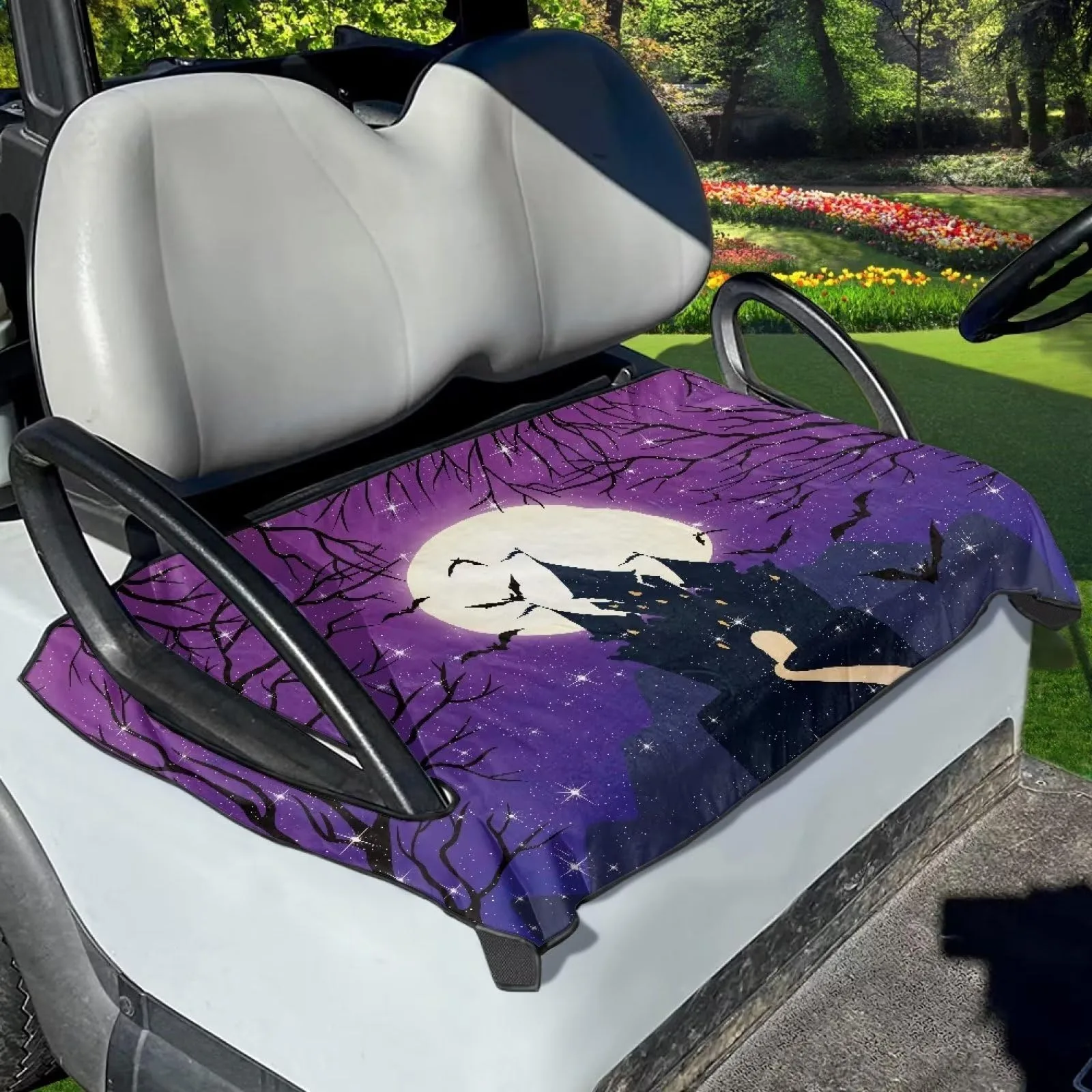 Yewattles Golf Cart Seat Cover for Club Car 2-Seat Carts