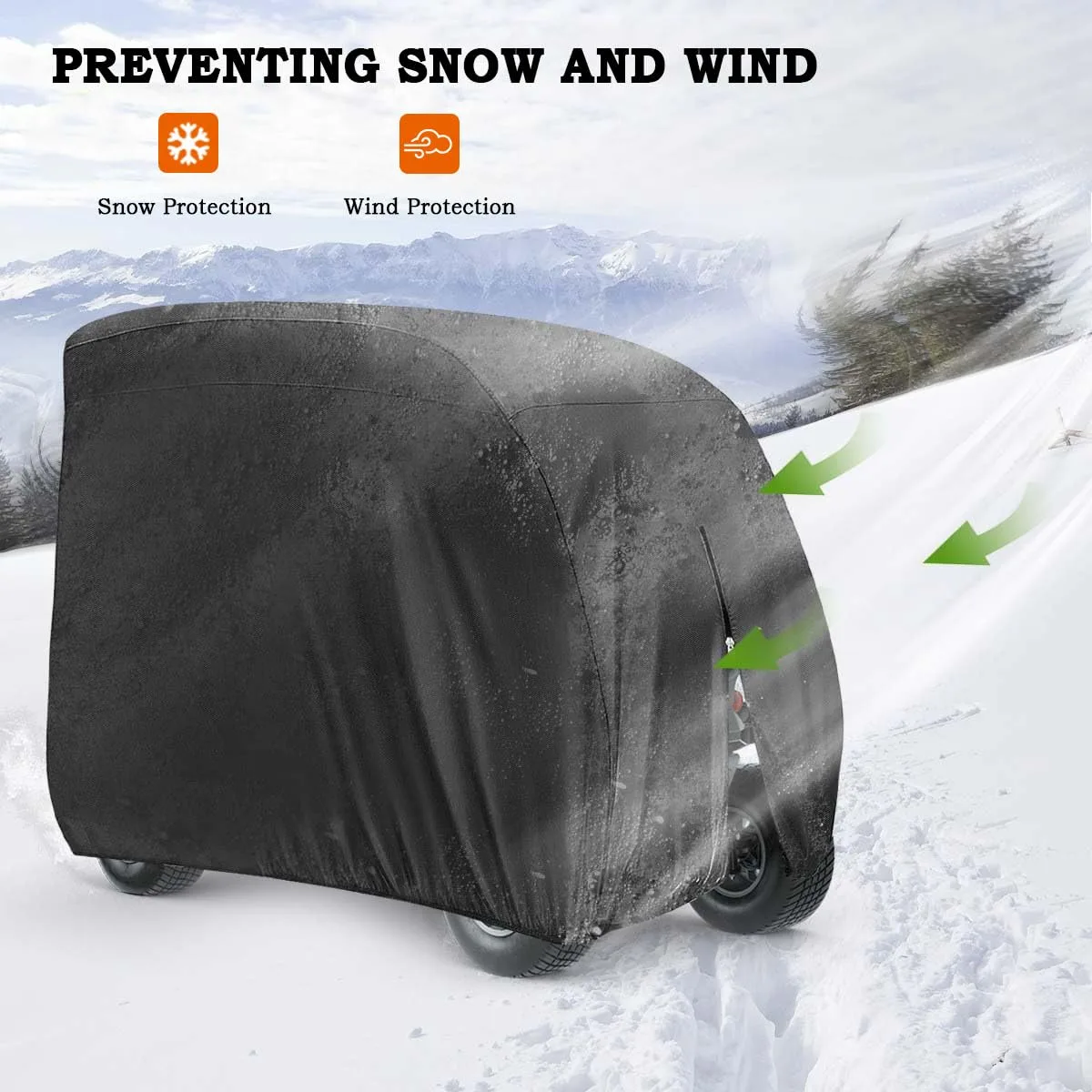 GHXYHTH Oxford Fabric Golf Cart Cover for Denago Rover XL6 (2019–2025) image 2