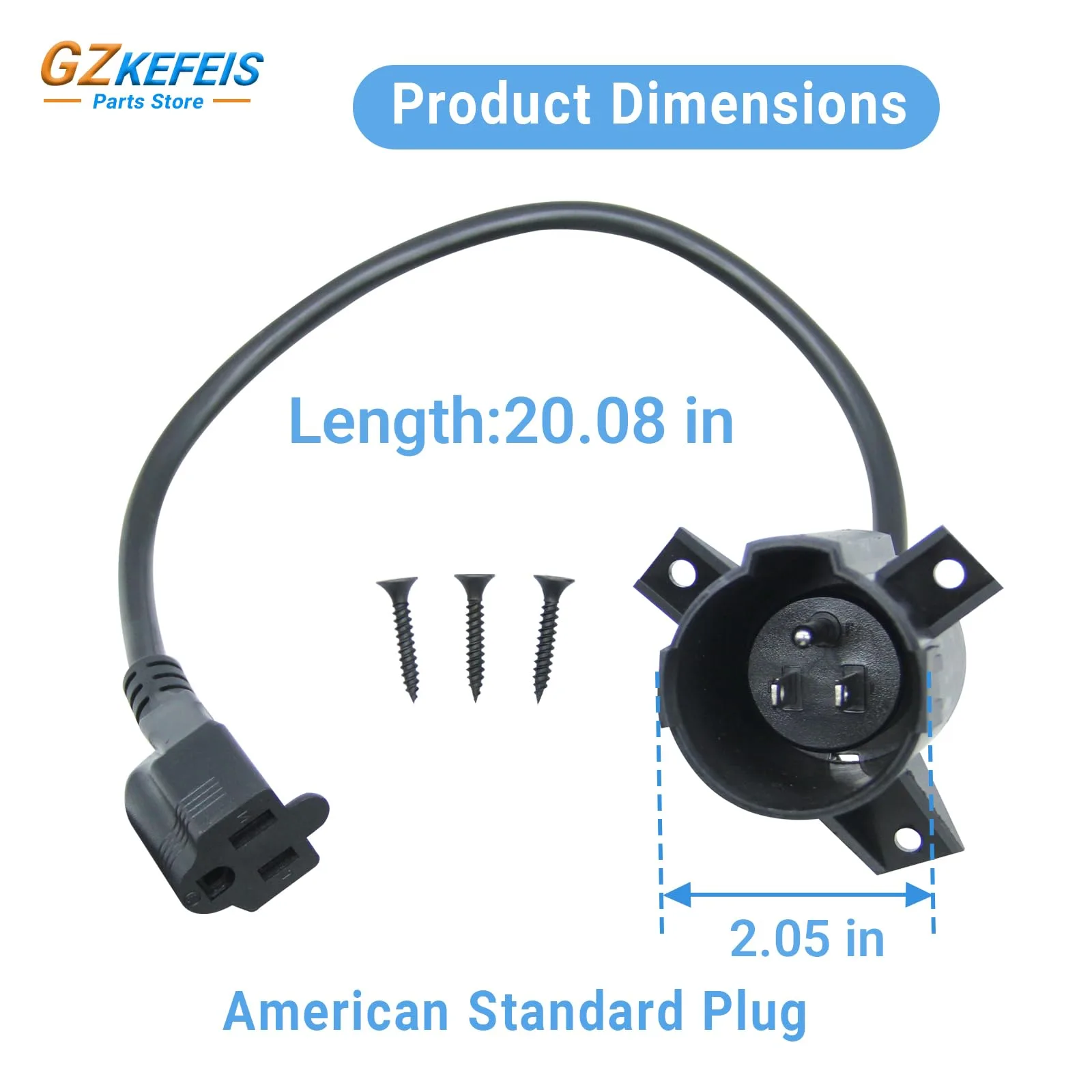 GZKEFEIS Charging Port Adapter for Club Car Precedent image 2