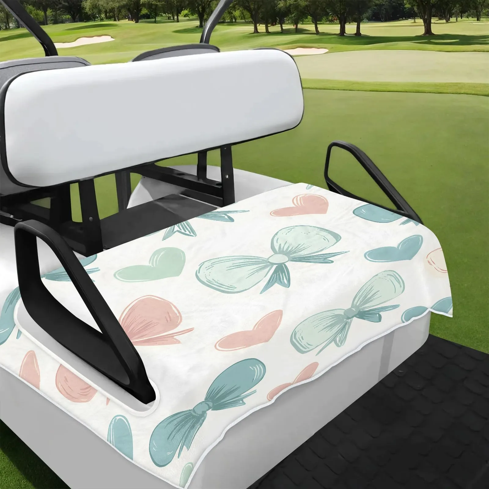 Tiveruda Bow Tie Cartoon 51" x 31" Golf Cart Seat Cover