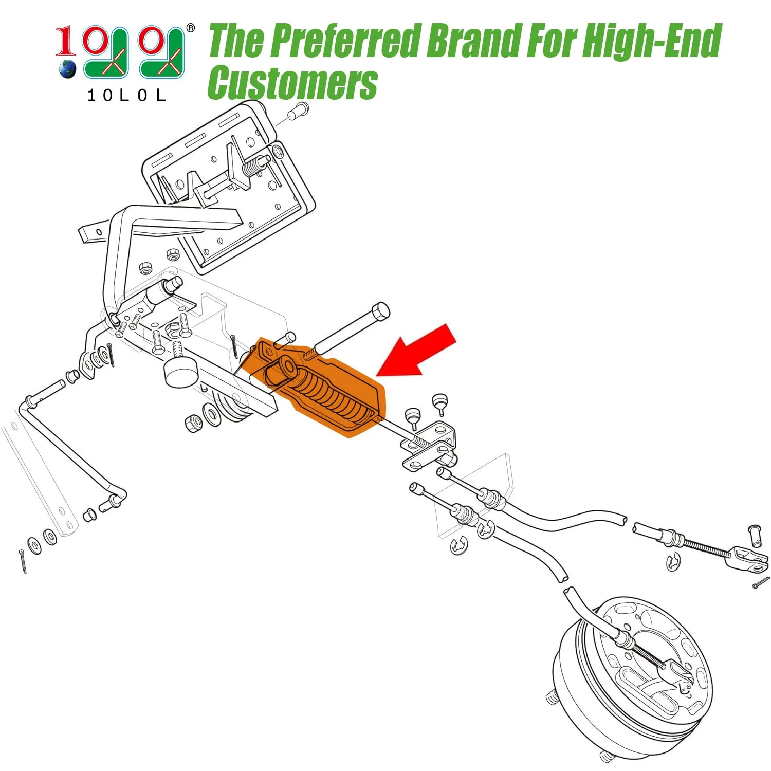 10L0L Brake Compensator for E-Z-GO TXT, Medalist & PDS image 2