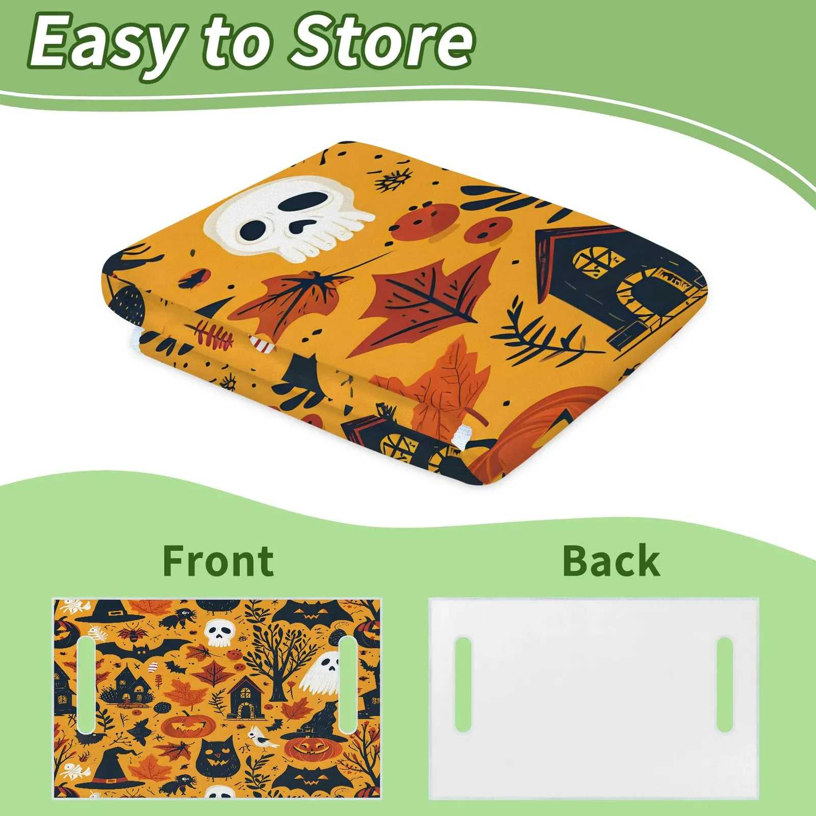 Tiveruda Halloween Owl Golf Cart Seat Cover 51 x 31 in image 4