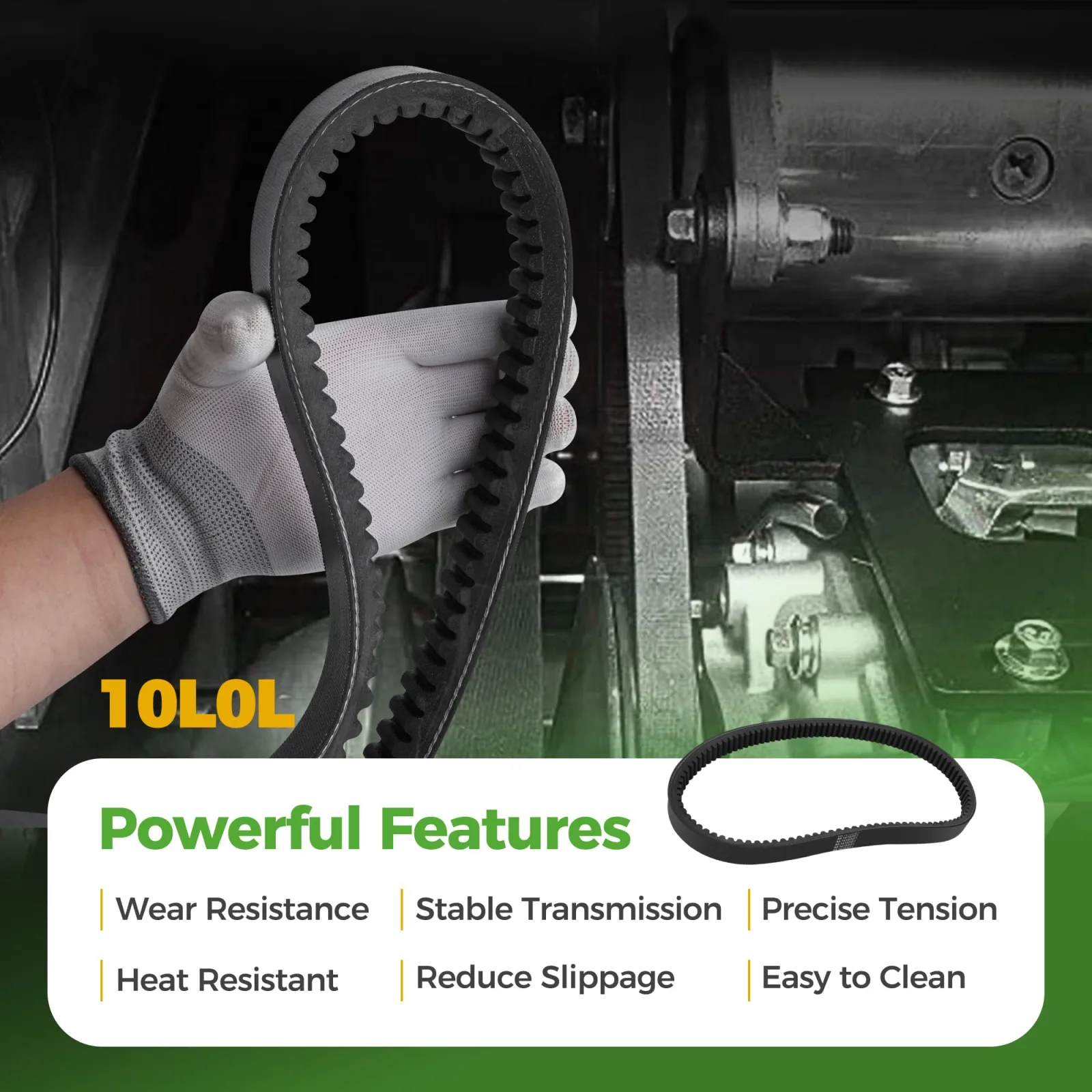 10L0L Drive Belt for EZGO Marathon 2-Cycle Gas 1976-1987 image 4