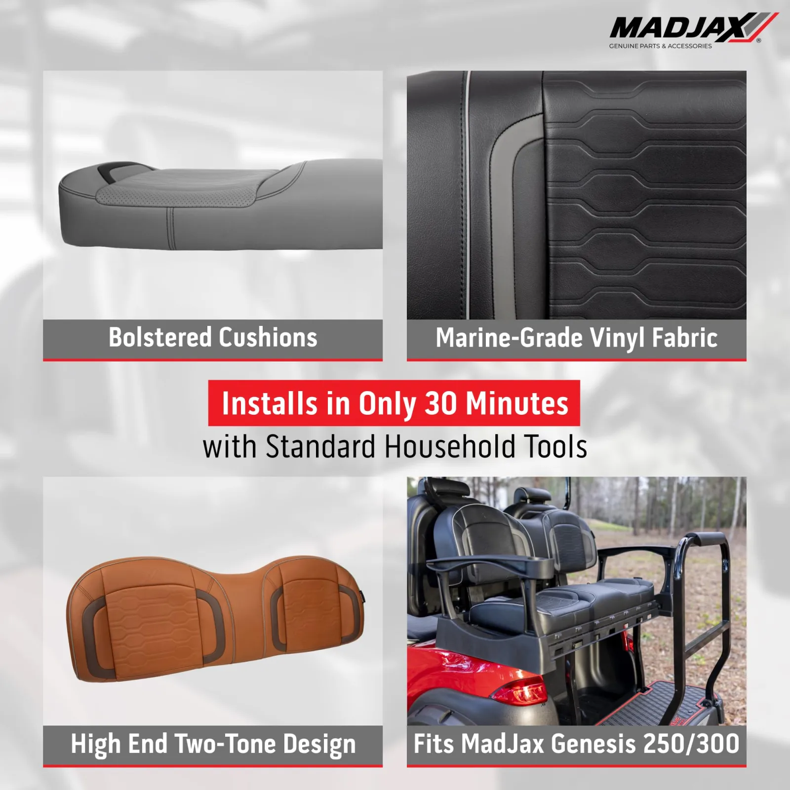 MADJAX Commander Rear Seat Cushion Assembly 10-678 image 4