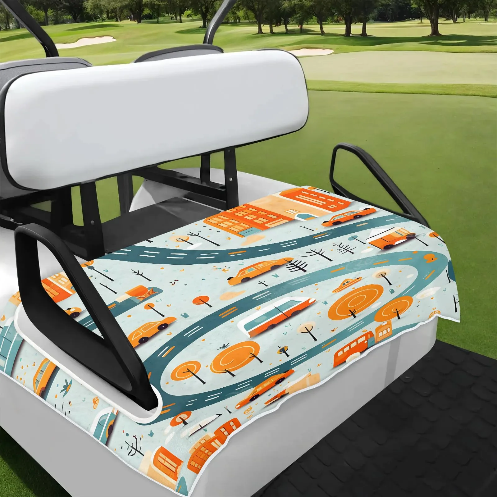 Tiveruda Golf Cart Seat Cover for Double Seats, 51 x 31 in