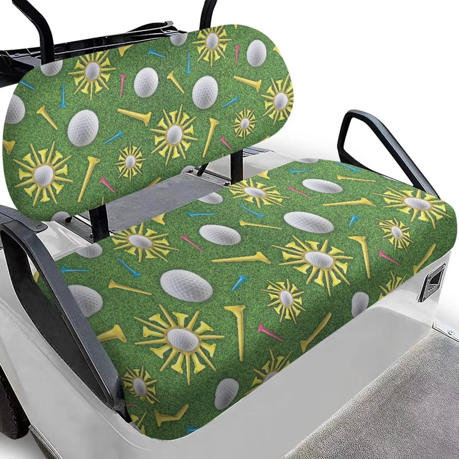 Quidrwyo Golf Cart Seat Covers for Club Car 2-Seat Carts