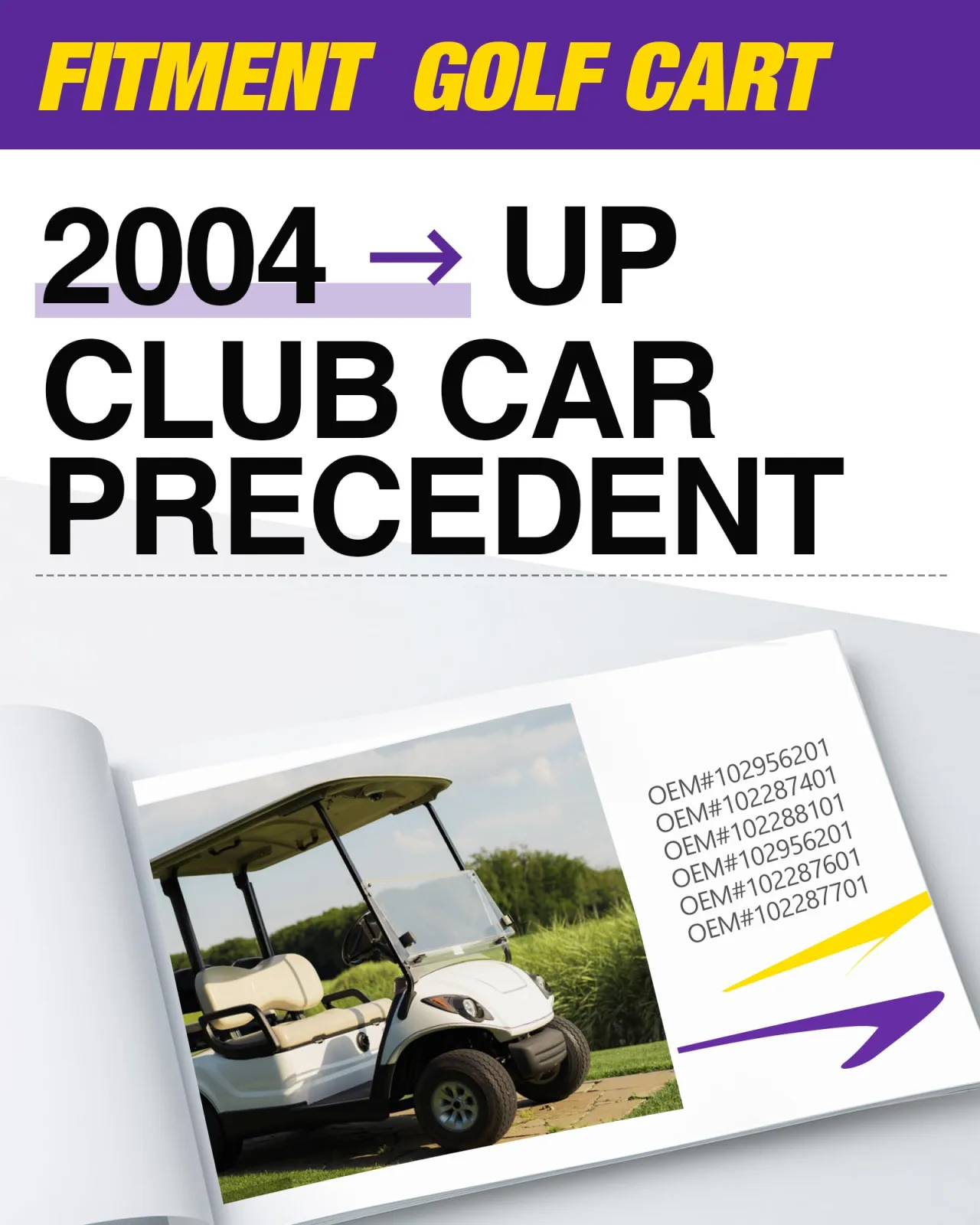 HOWBOW Club Car Precedent Front Bushing Kit 106-006-06-1119 image 4