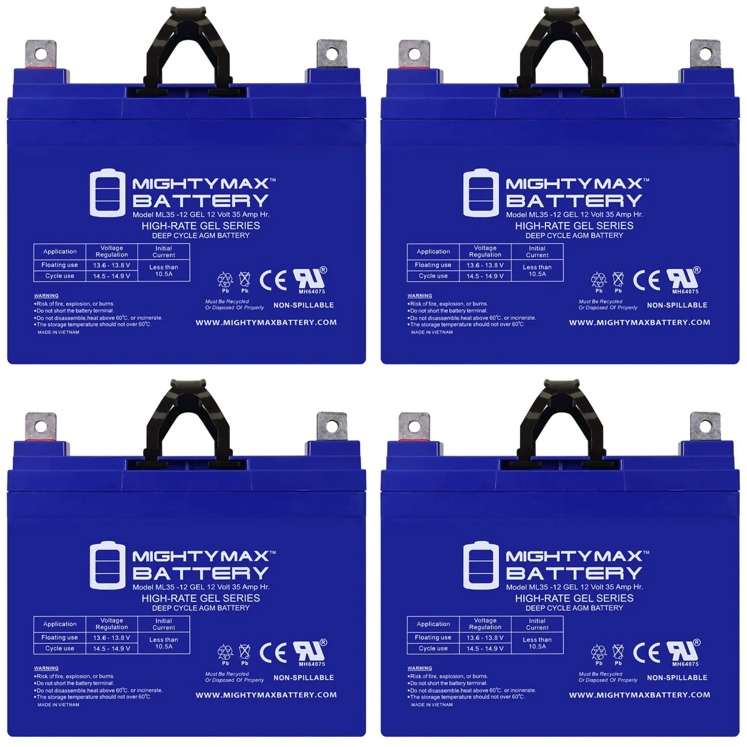 Mighty Max 12V 35Ah GEL Battery Pack for Kangaroo TG-31