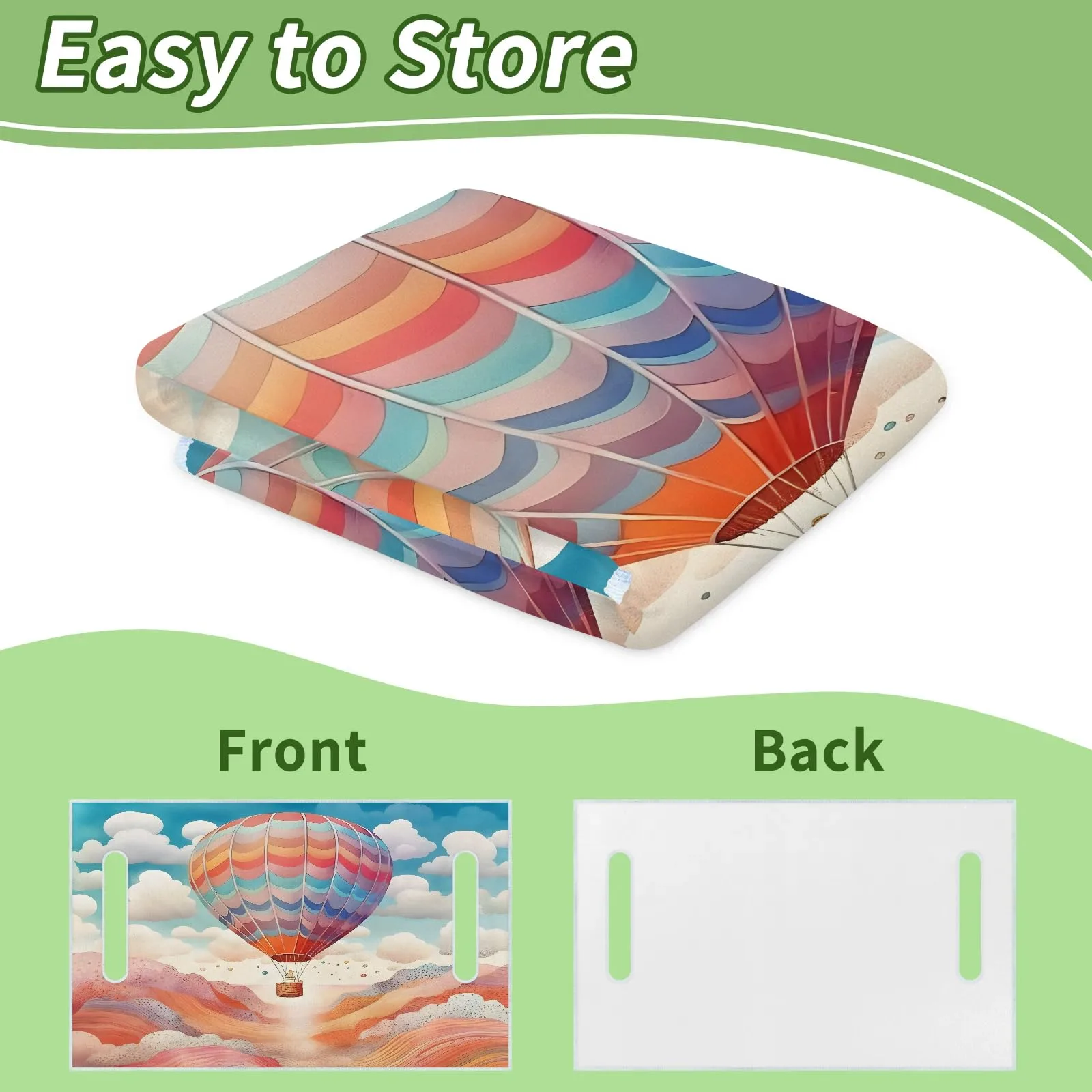 Tiveruda Hot Air Balloon Golf Cart Seat Cover Blanket image 4