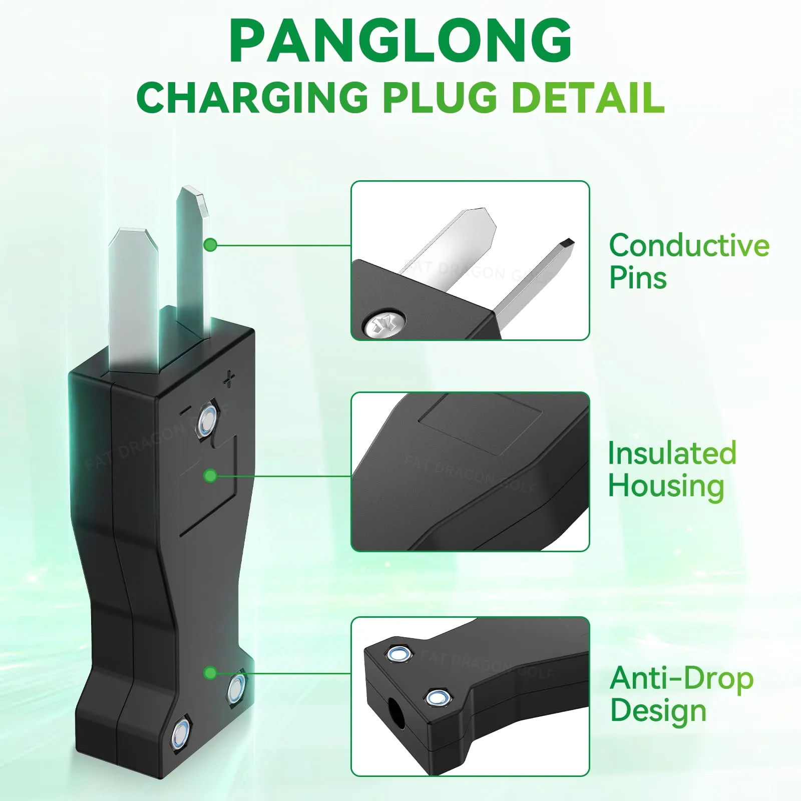 Panglong 36V Crow Foot Charger Plug for Yamaha & Club Car image 2