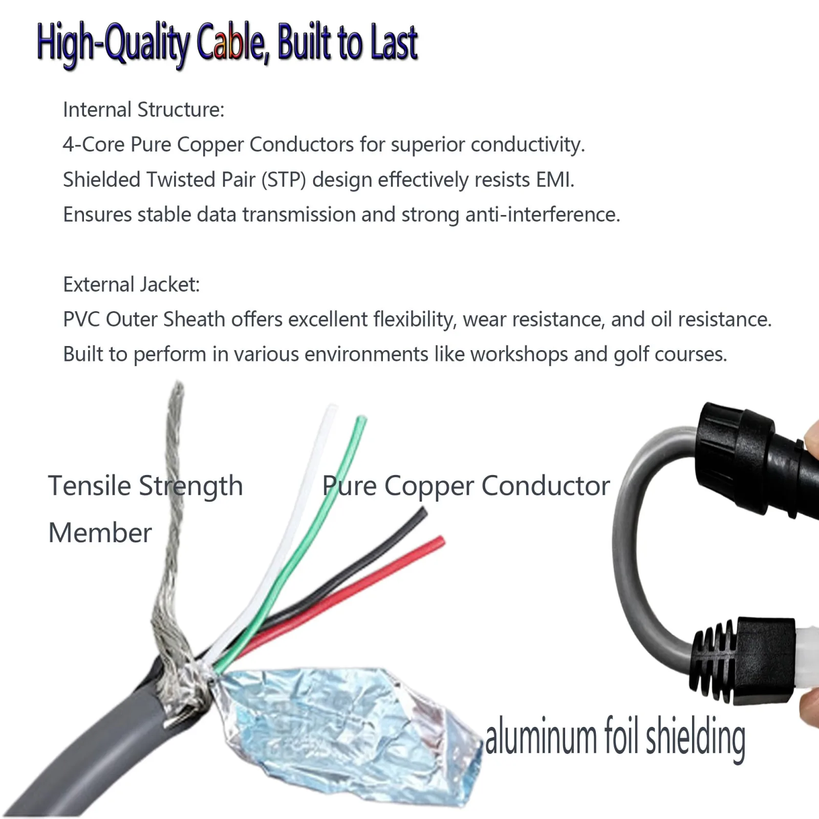 Myradixu Curtis Programmer Cable for Club Car Precedent & DS image 4
