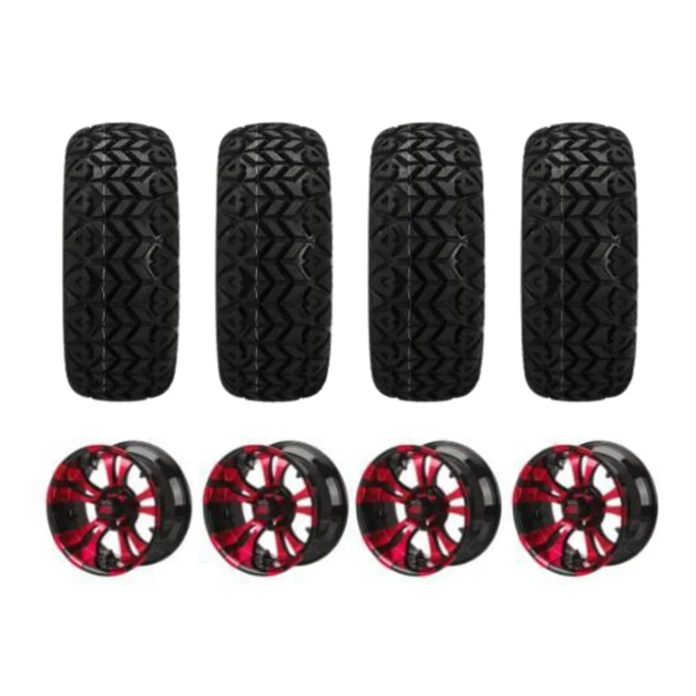 REVENGE Warlock 12-Inch Golf Cart Wheels and Tires Set of 4 image 2