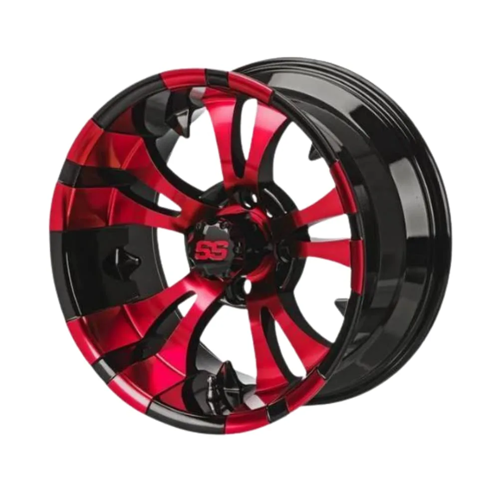 REVENGE Warlock 12-Inch Golf Cart Wheels and Tires Set of 4 image 3